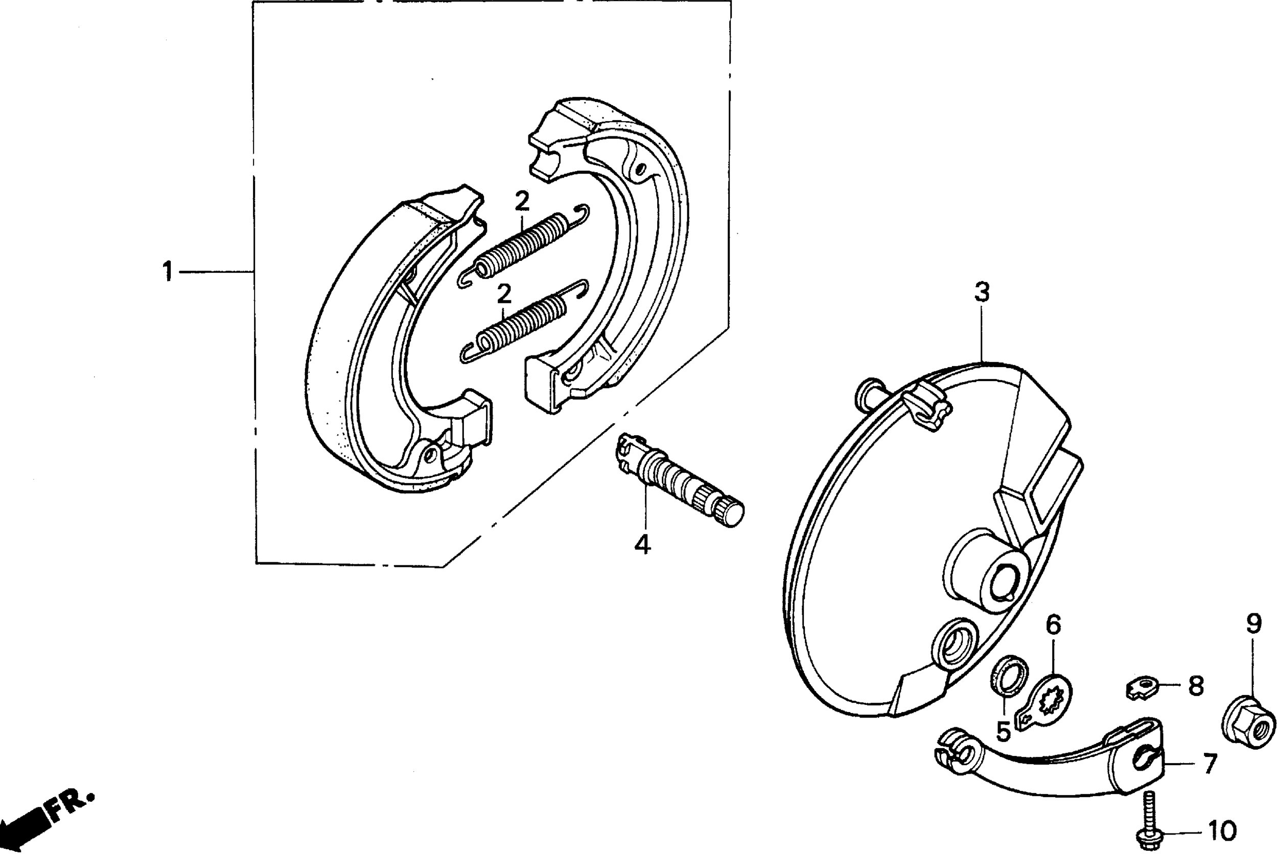 Передняя часть BRAKE / FRONT BRAKE PANEL