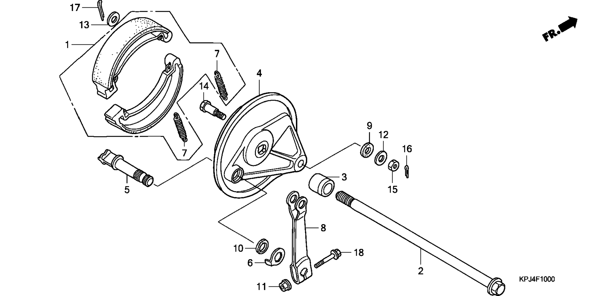 Задняя часть BRAKE PANEL
