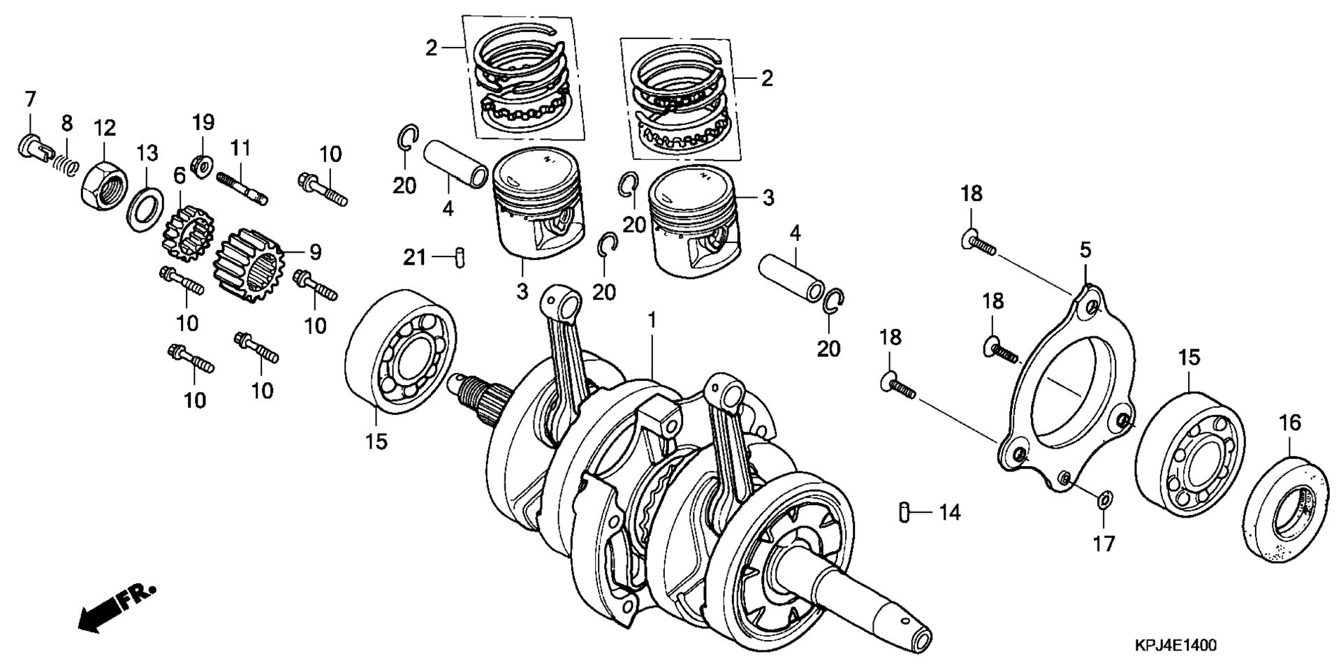 Коленчатый вал / PISTON