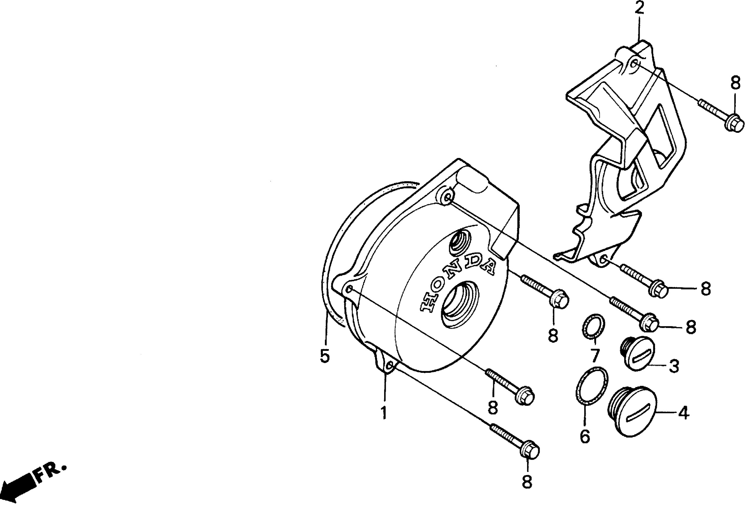 Left Crankcase крышка