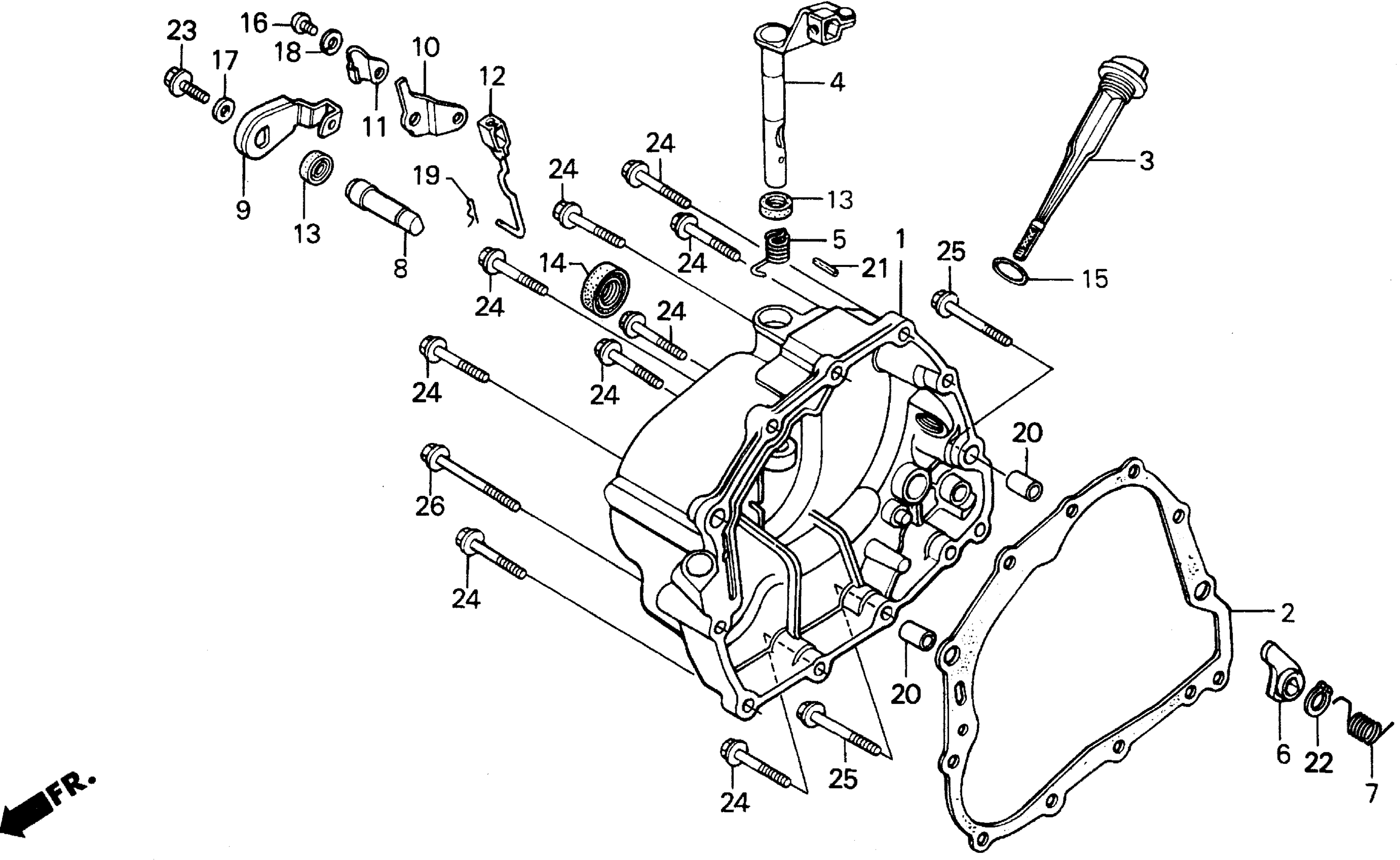 RIGHT CRANKCASE крышка