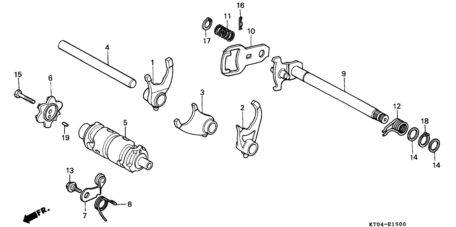 GEARSHIFT DRUM / GEARSHIFT вилка