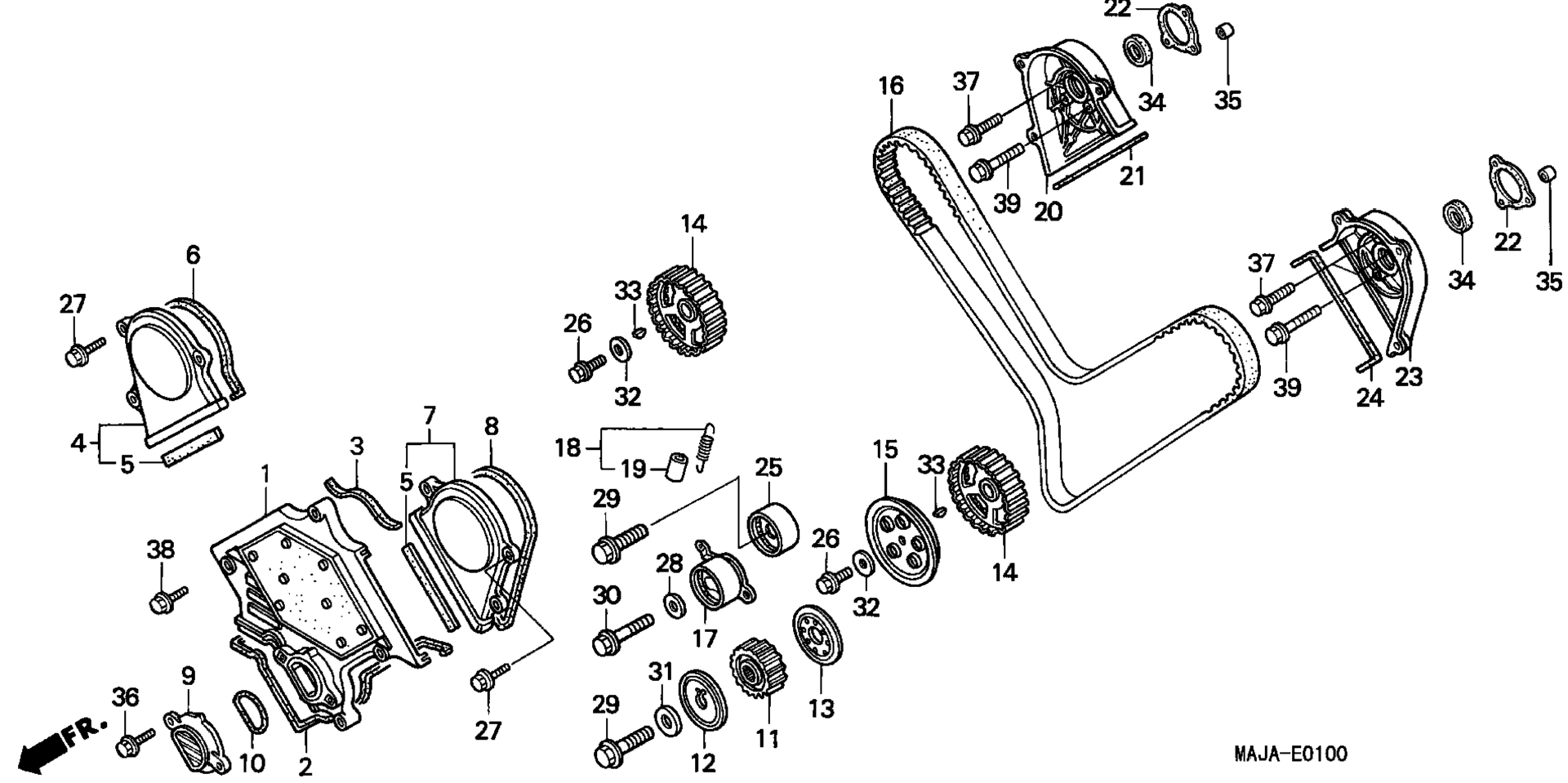 Передняя часть COVER / TIMING BELT