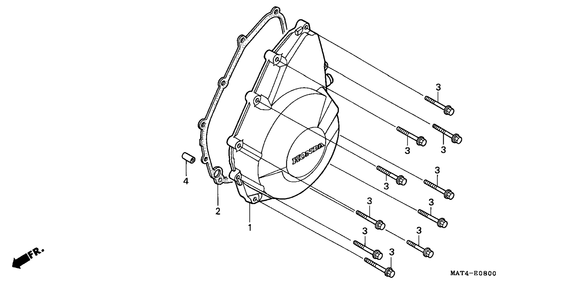 Left Crankcase крышка