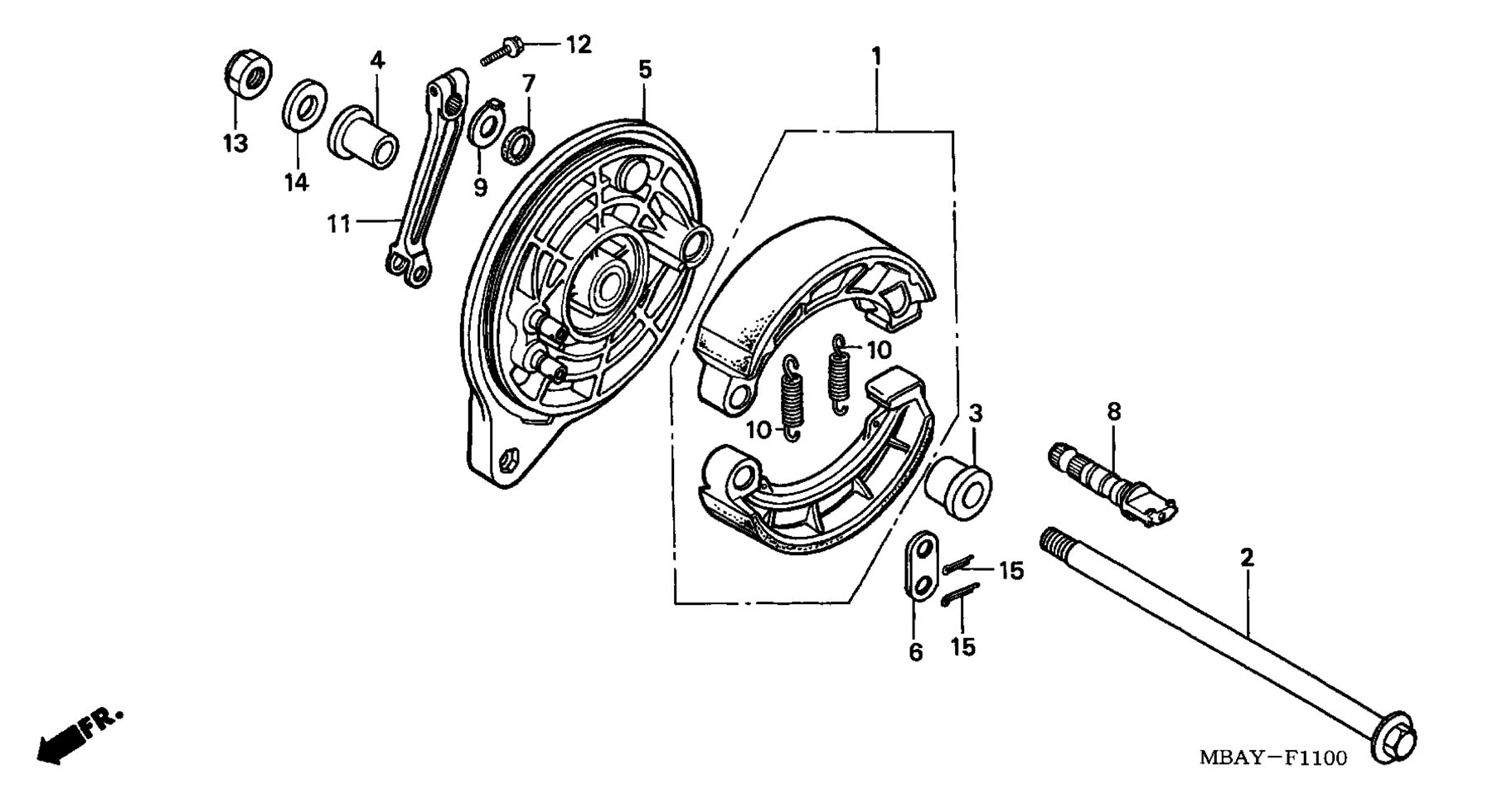 Задняя часть BRAKE PANEL