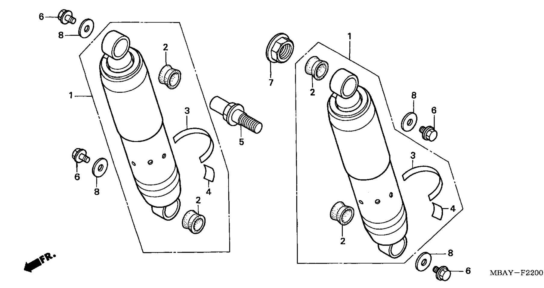 Задний амортизатор
