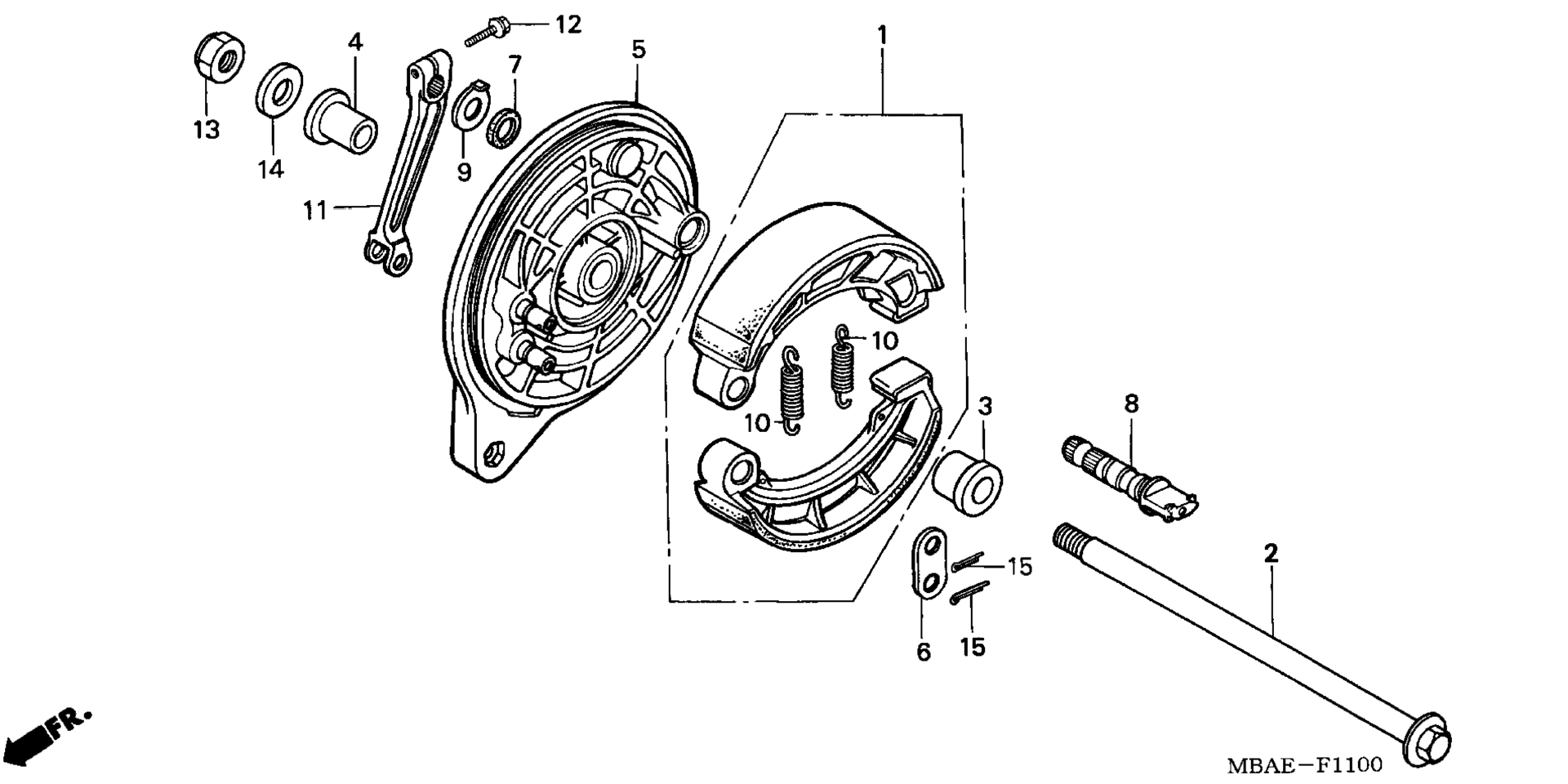Задняя часть BRAKE PANEL
