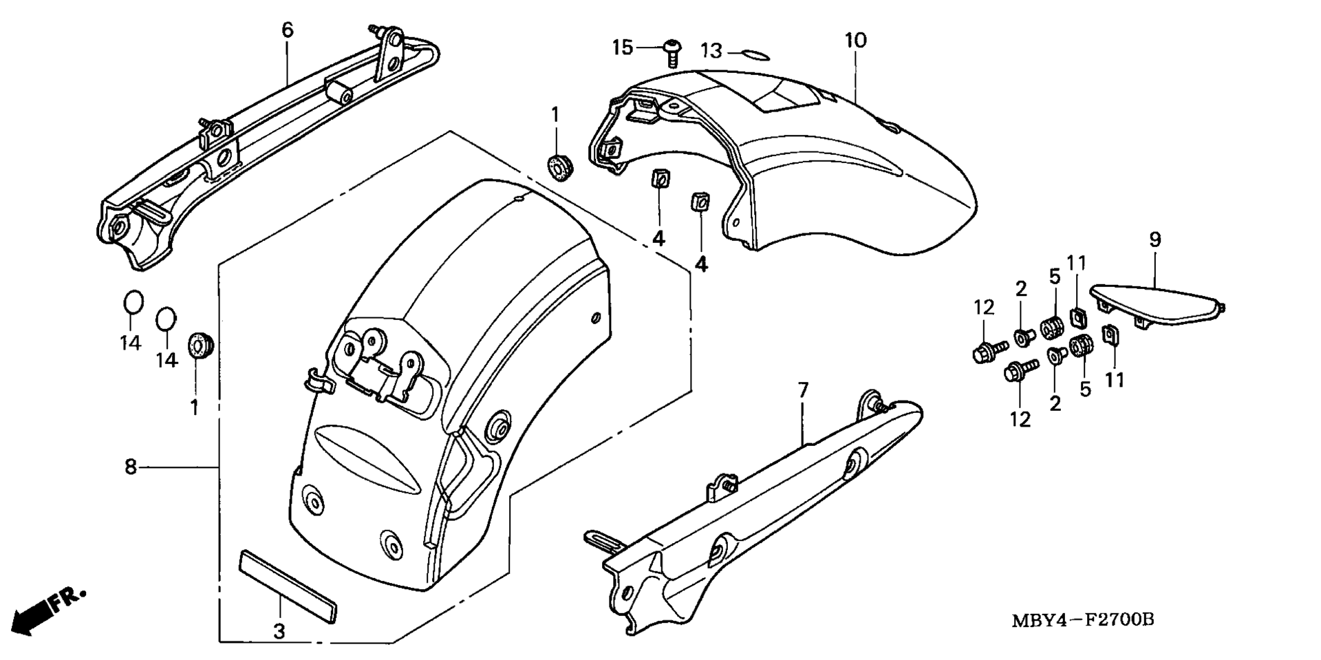 Задняя часть FENDER / GRAB RAIL