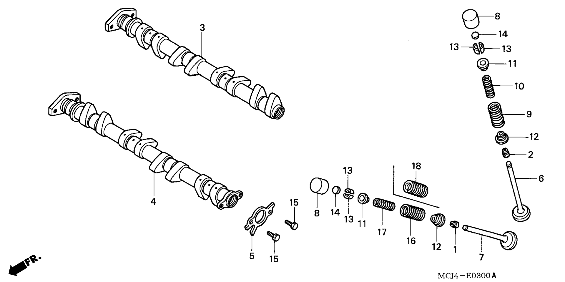CAMSHAFT / клапан