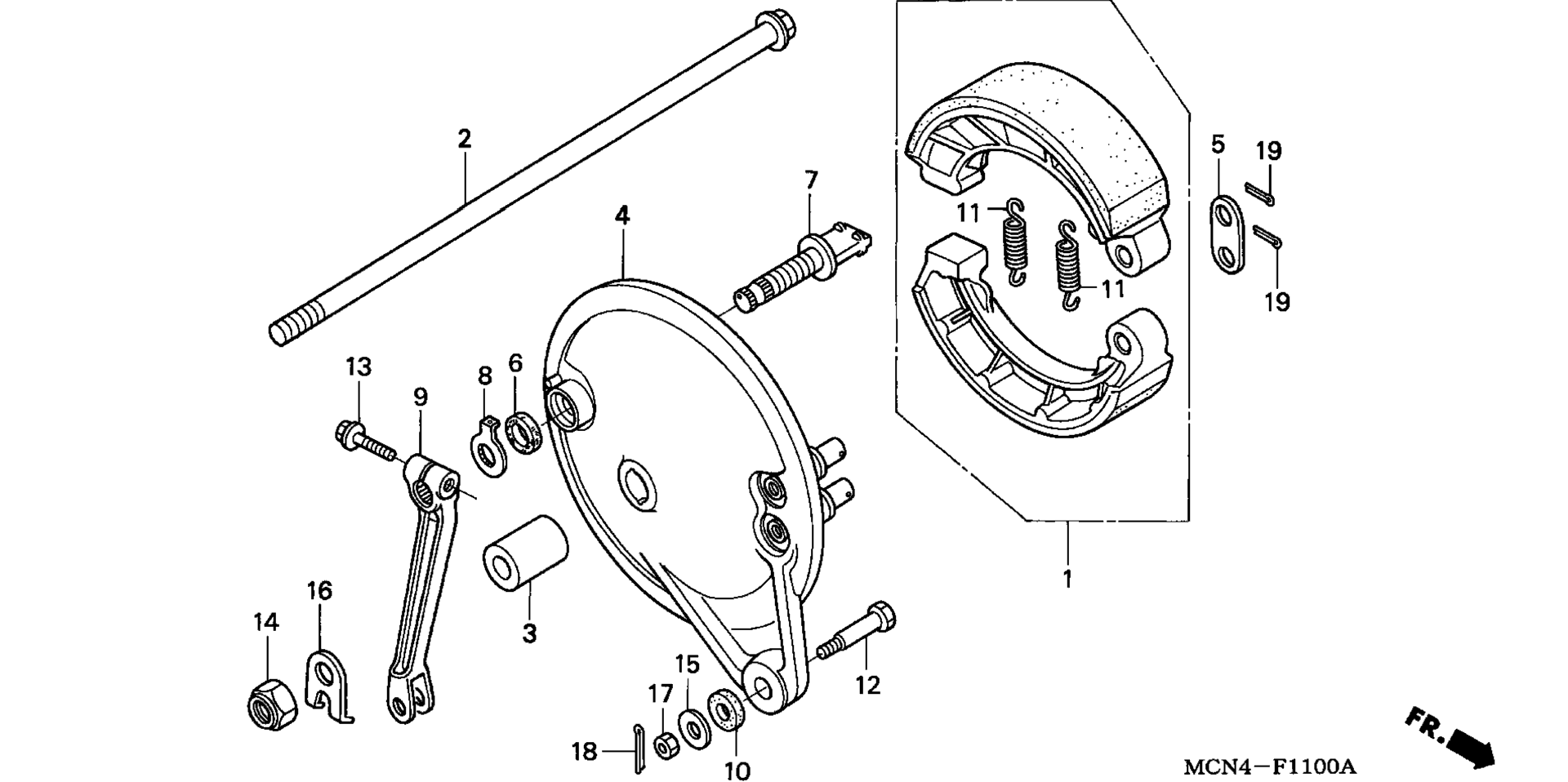 Задняя часть BRAKE PANEL