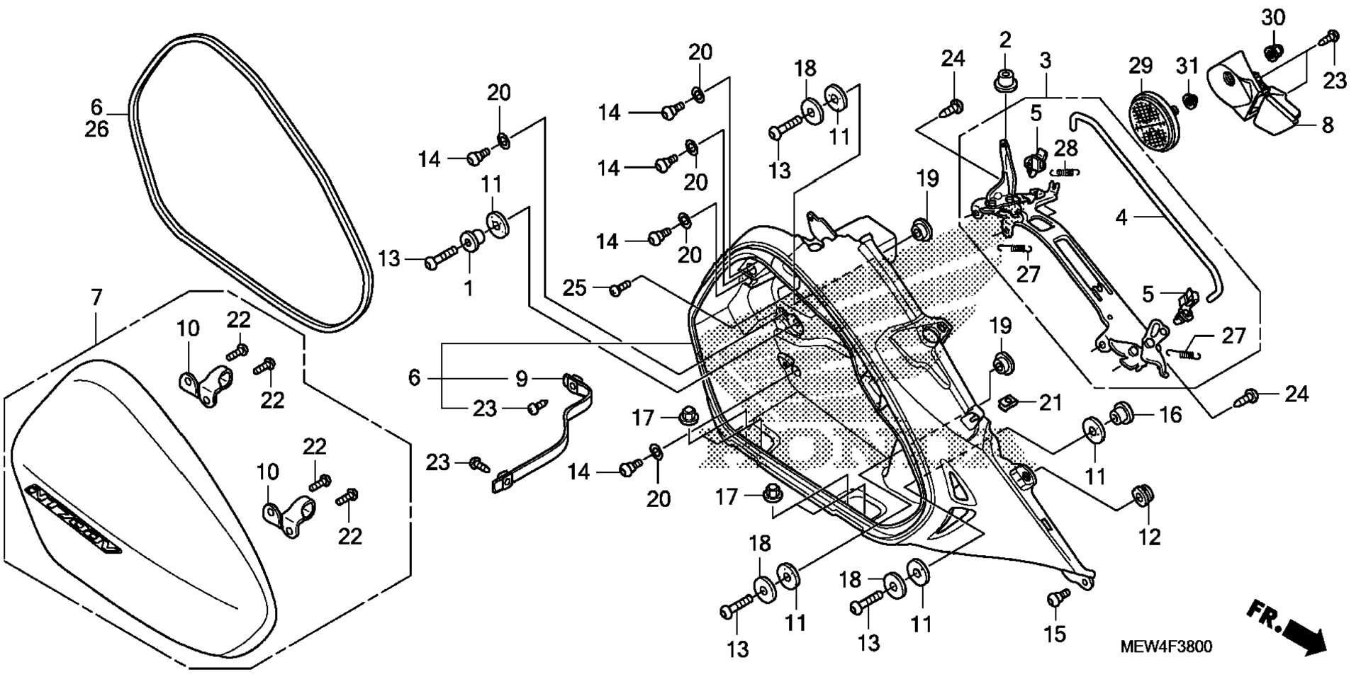 R SADDLEBAG