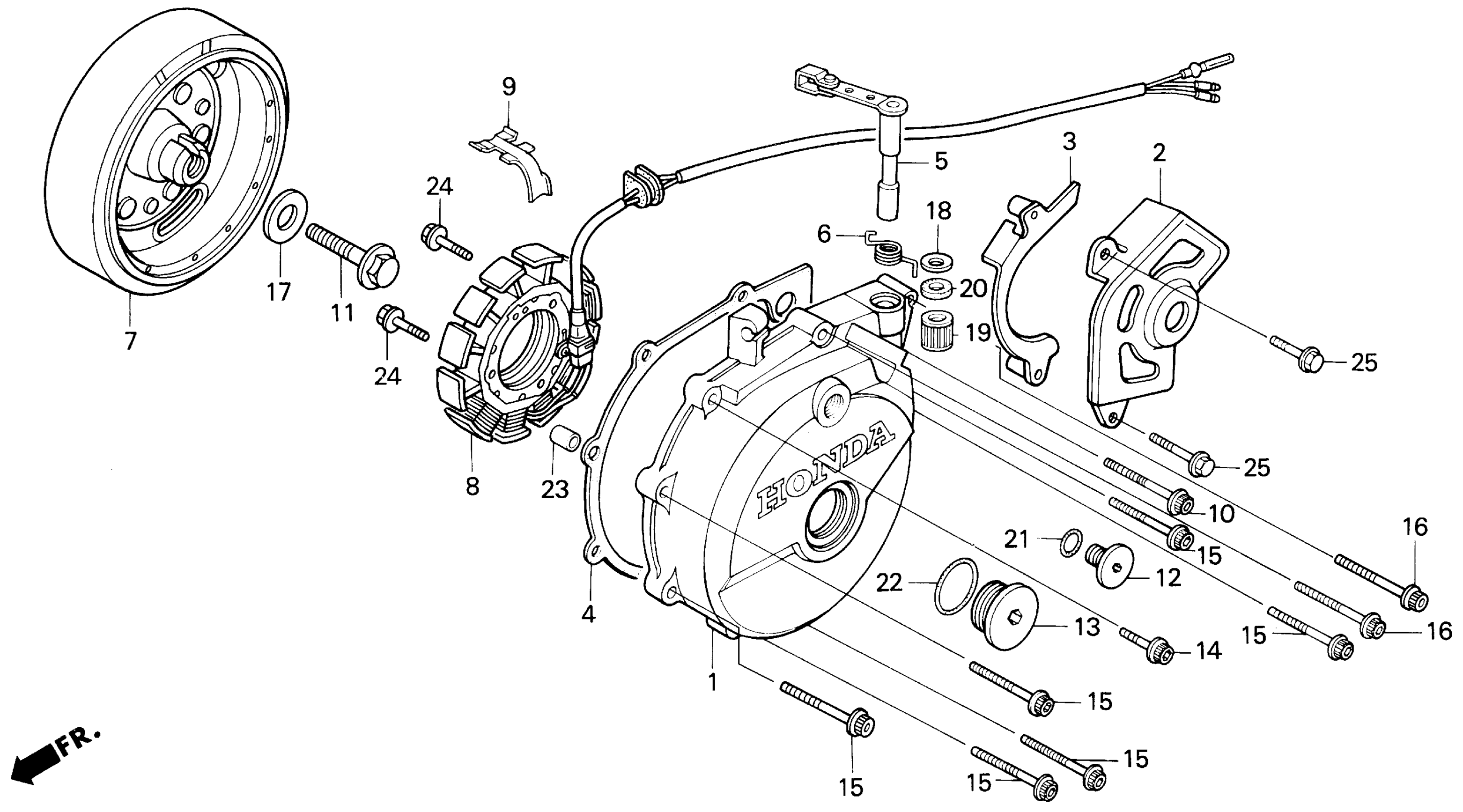 Left Crankcase крышка