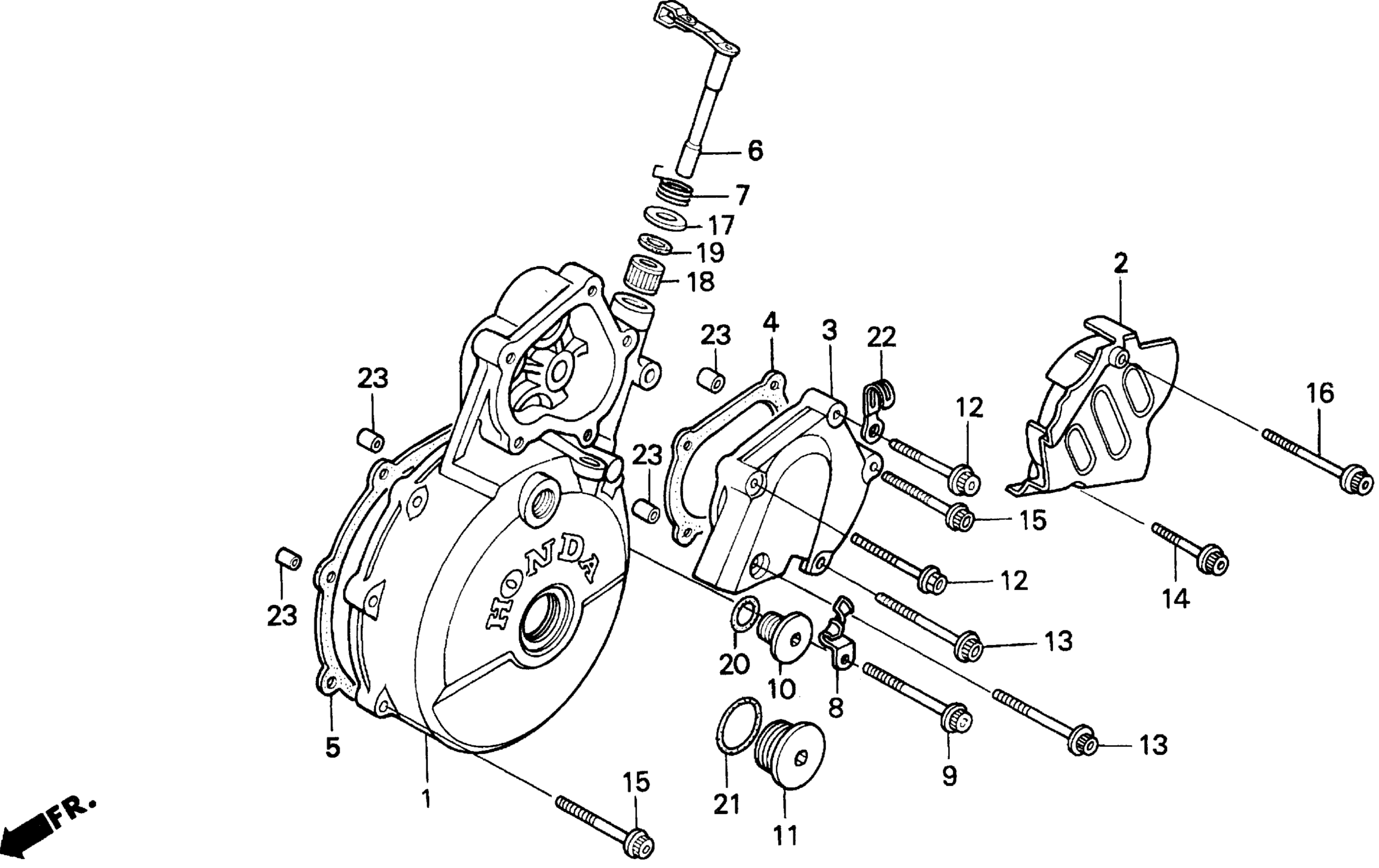 Left Crankcase крышка