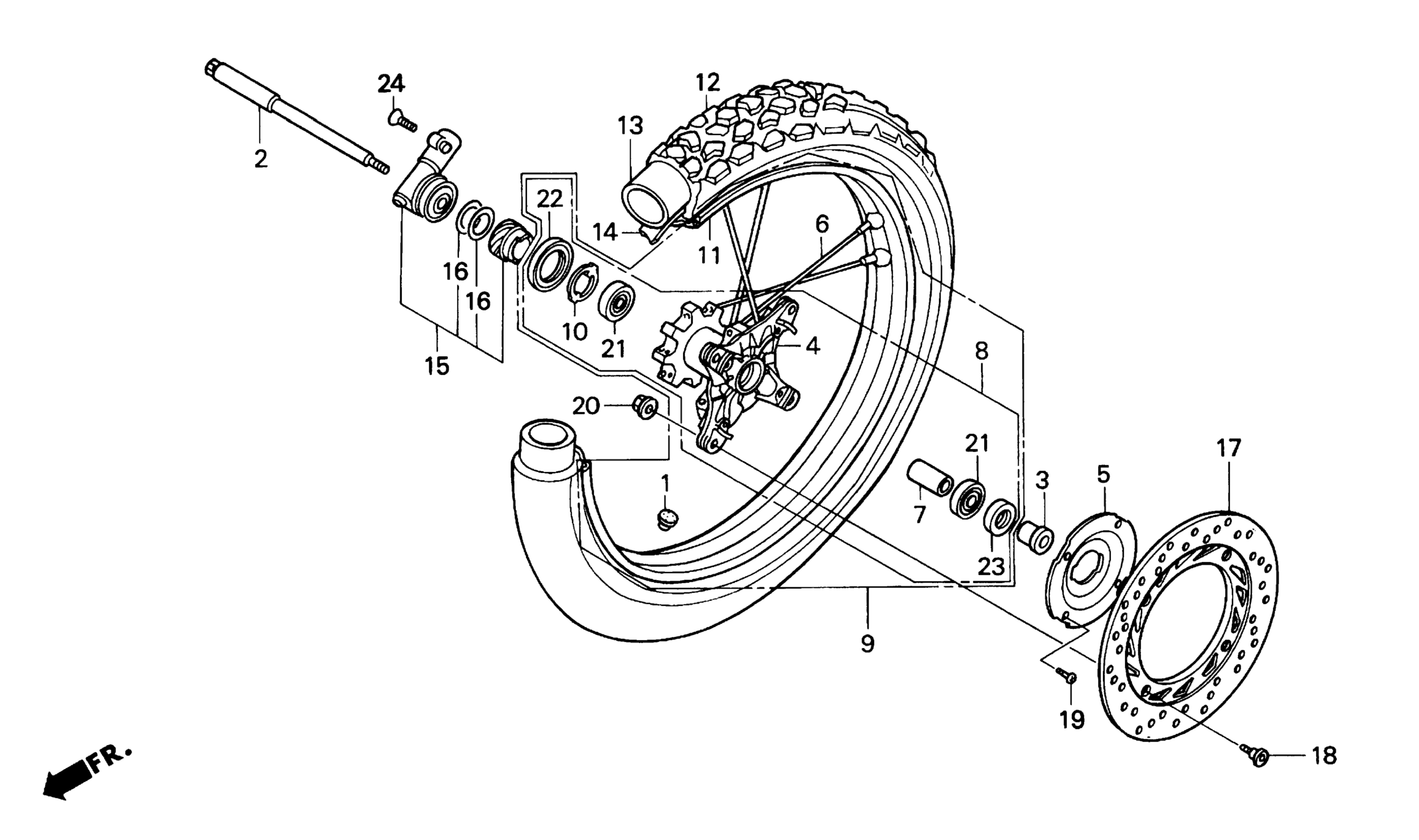 Переднее колесо