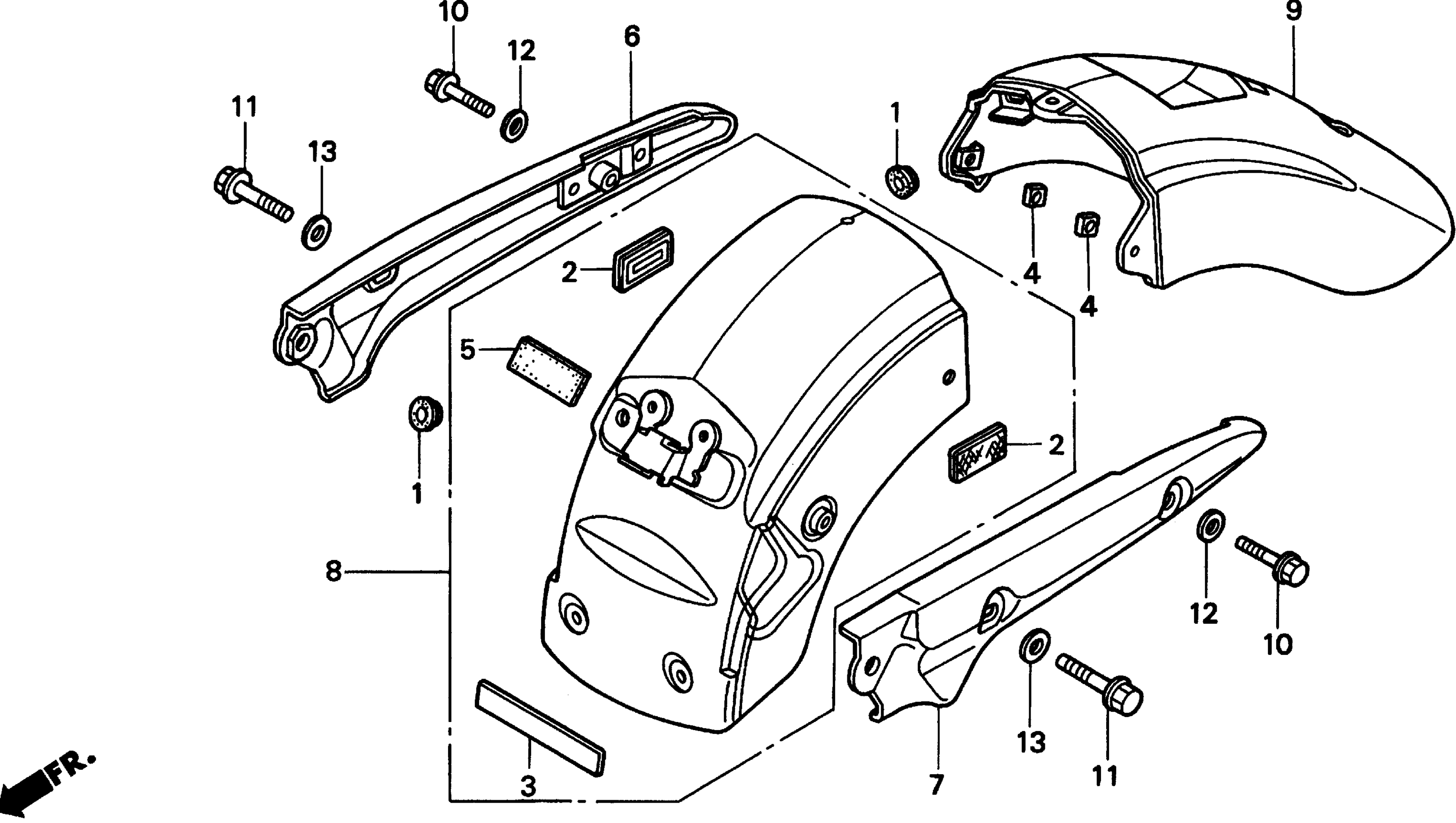 Задняя часть FENDER / GRAB RAIL