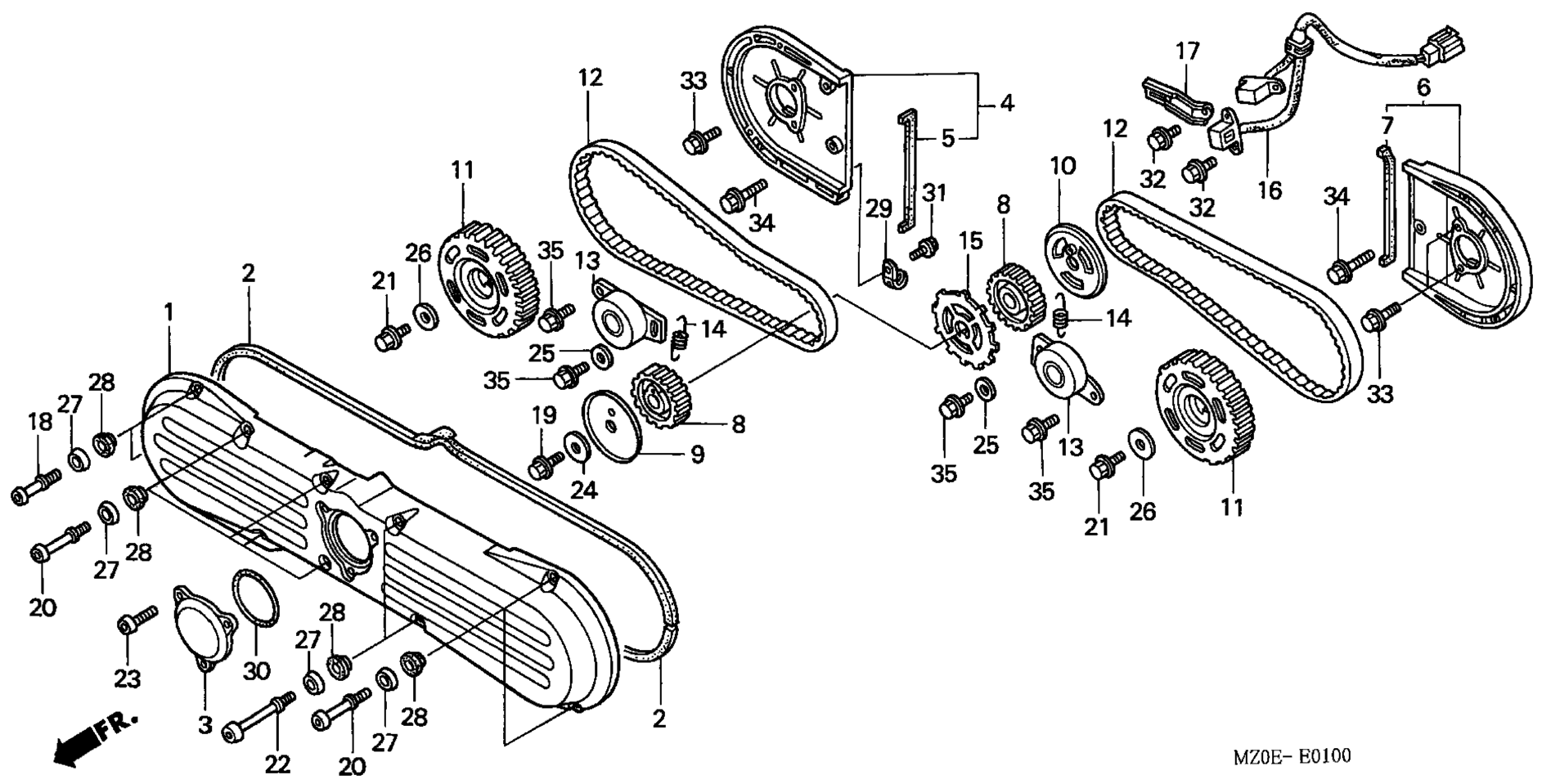 Передняя часть COVER / TIMING BELT