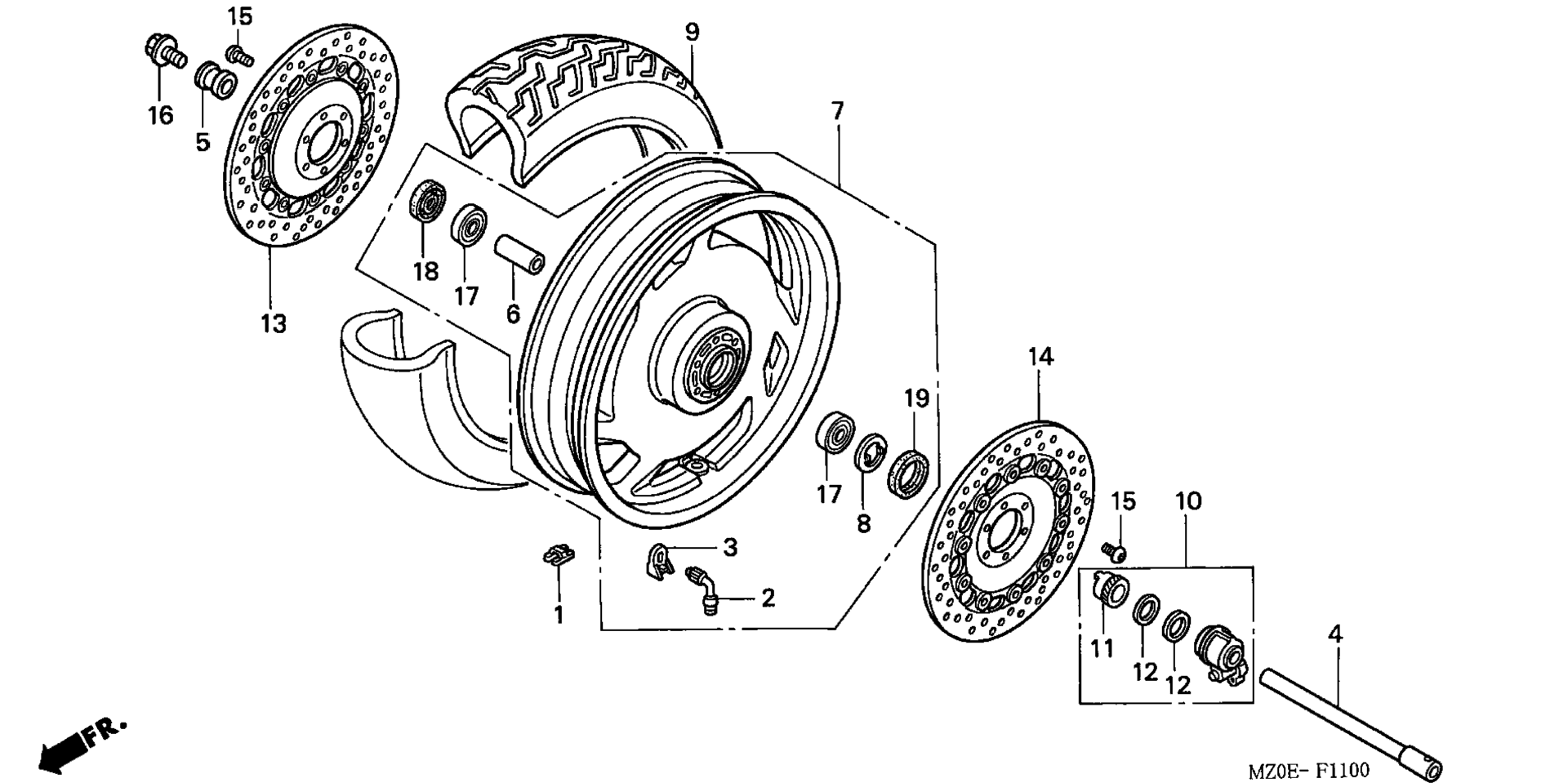 Переднее колесо