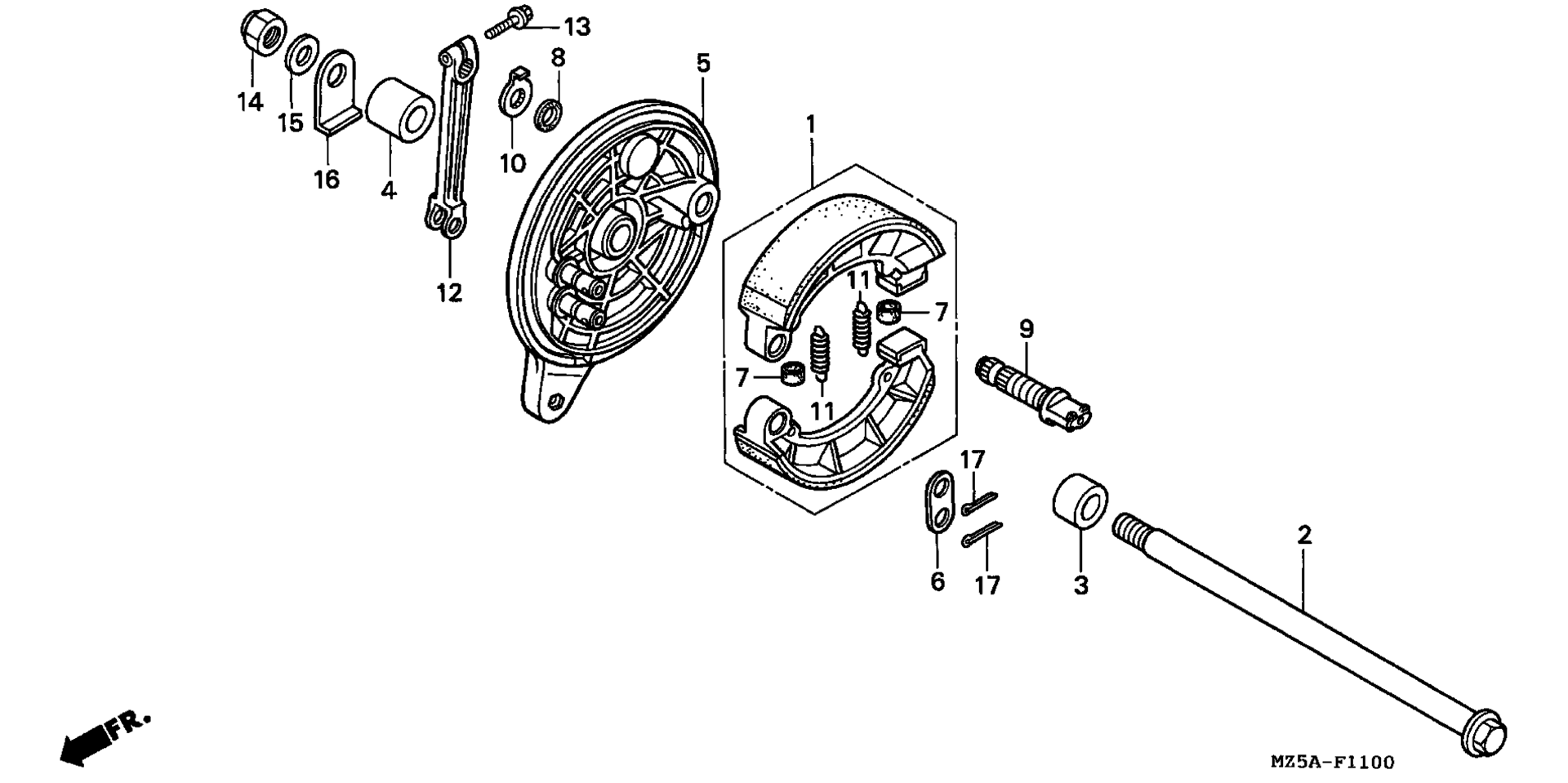 Задняя часть BRAKE PANEL