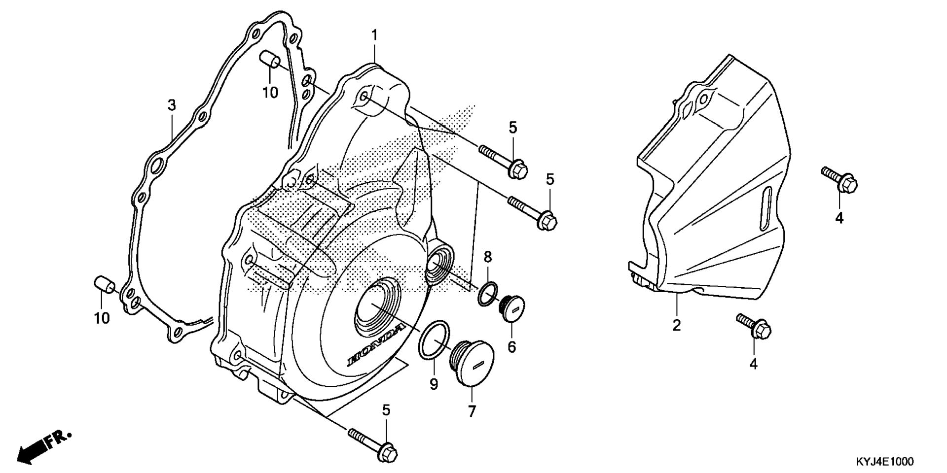 Left Crankcase крышка