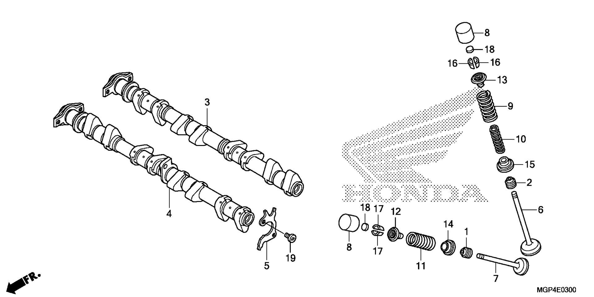 CAMSHAFT / клапан
