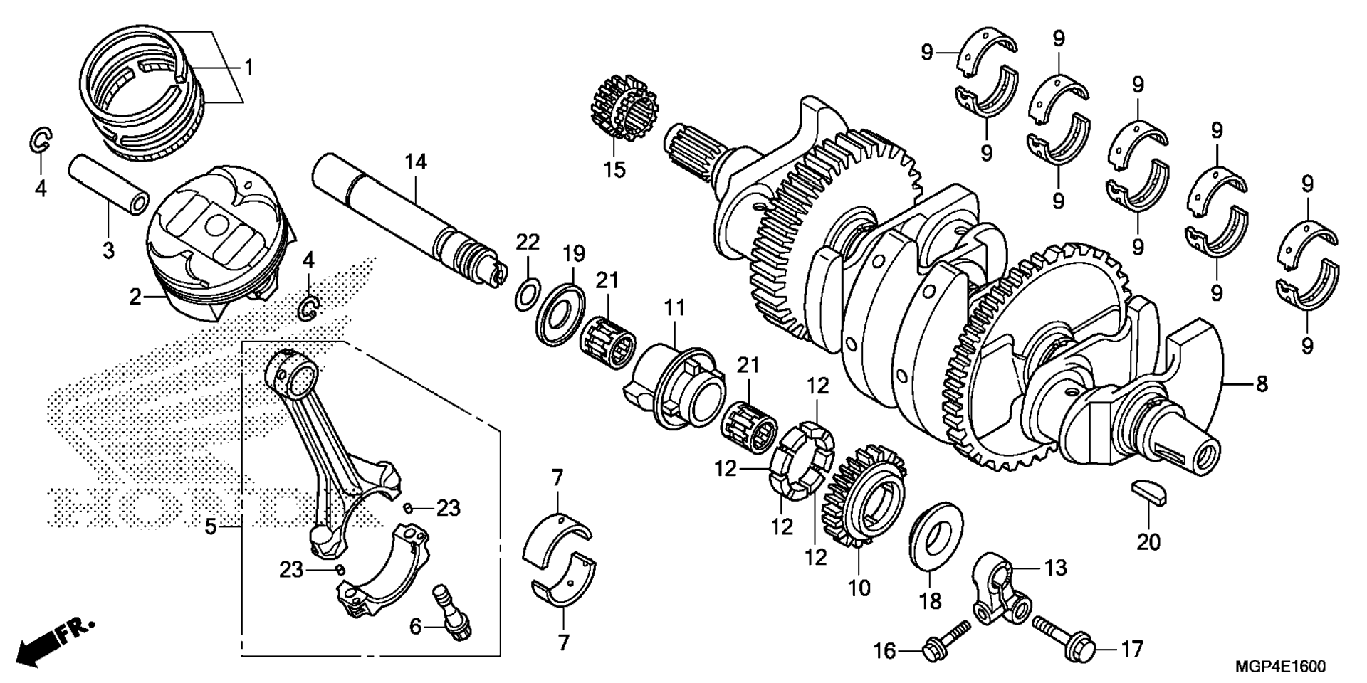 Коленчатый вал / PISTON