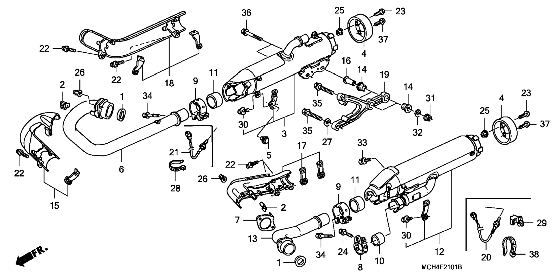 Глушитель (VTX1800F)