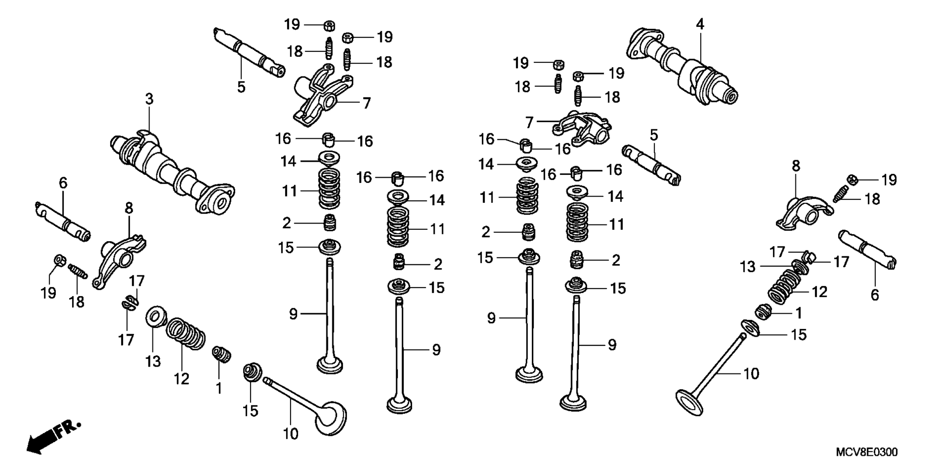 CAMSHAFT / клапан