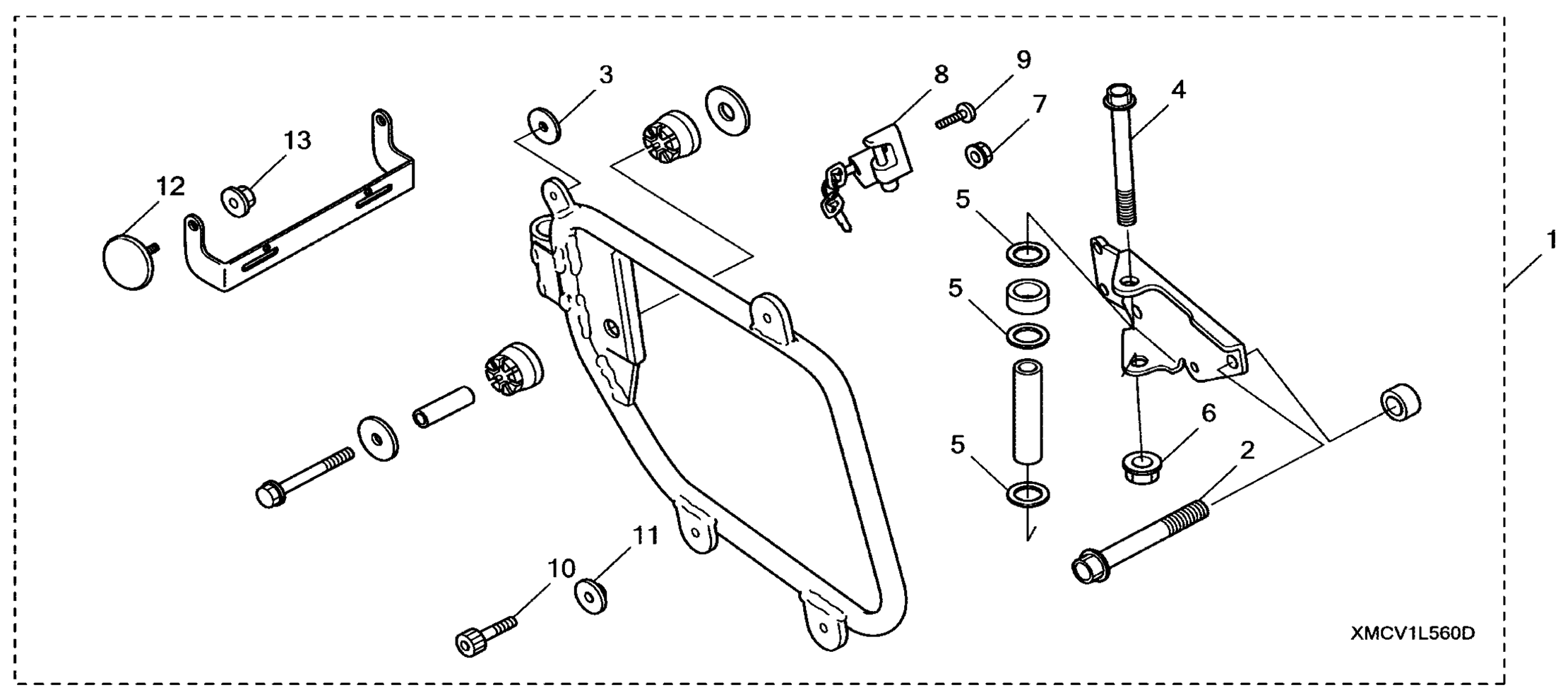 SADDLEBAG крепление BRACKET