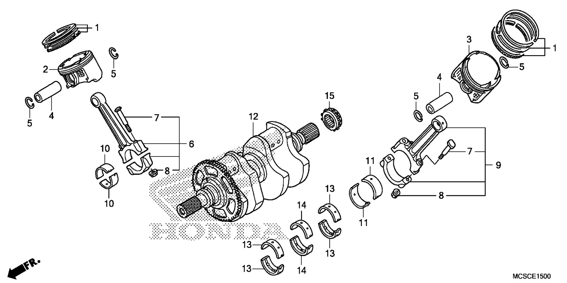 Коленчатый вал / PISTON