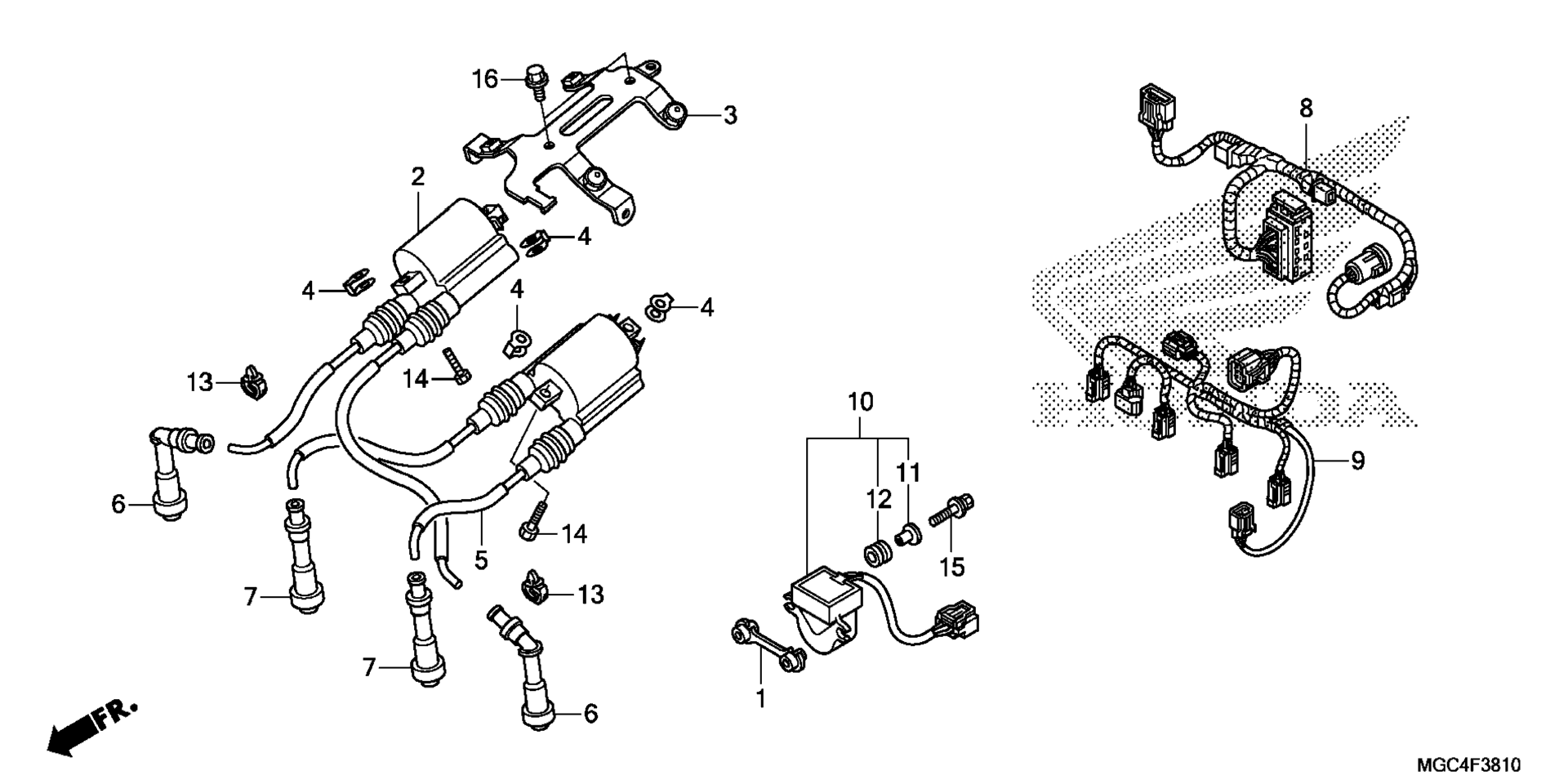 SUB жгут / IGNITION COIL