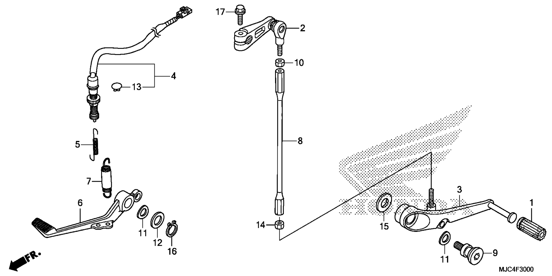 Тормоз PEDAL / CHANGE PEDAL