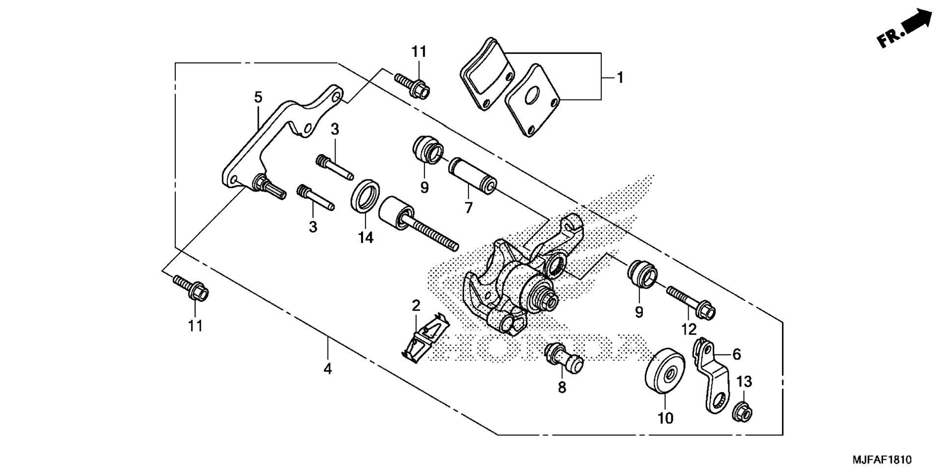PARKING тормоз CALIPER
