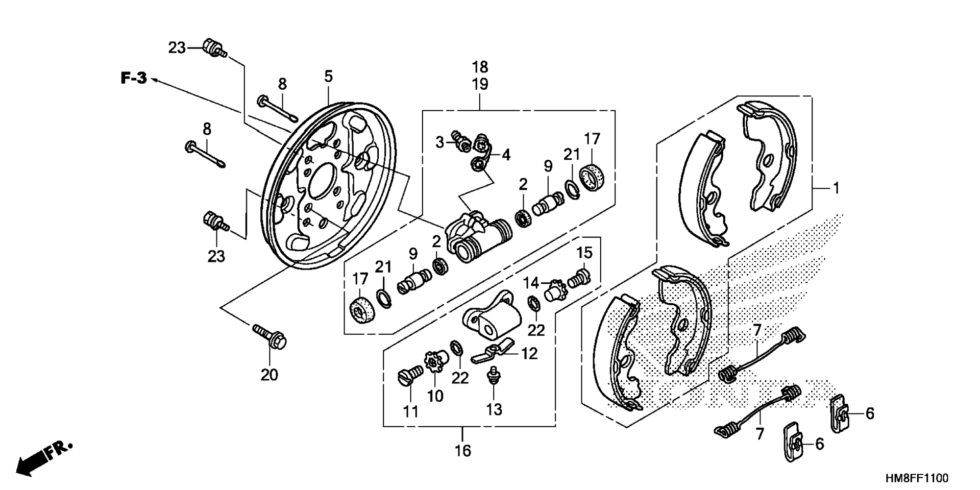 Передняя часть BRAKE PANEL
