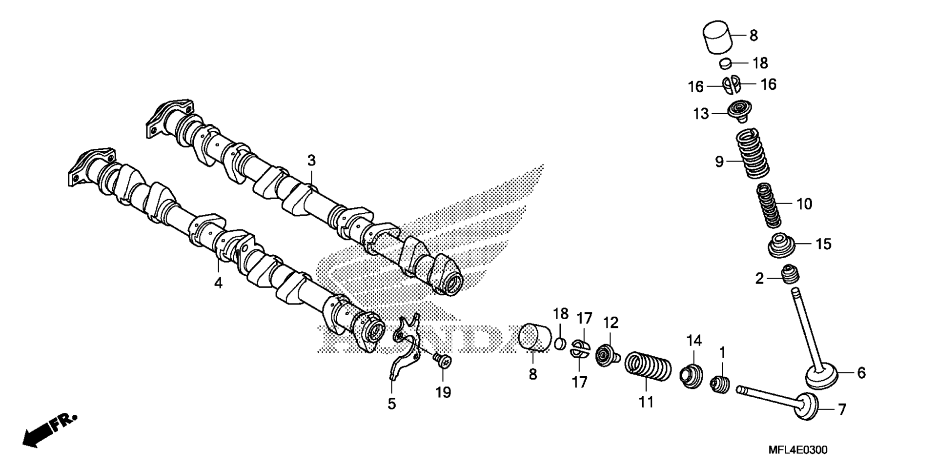 CAMSHAFT / клапан