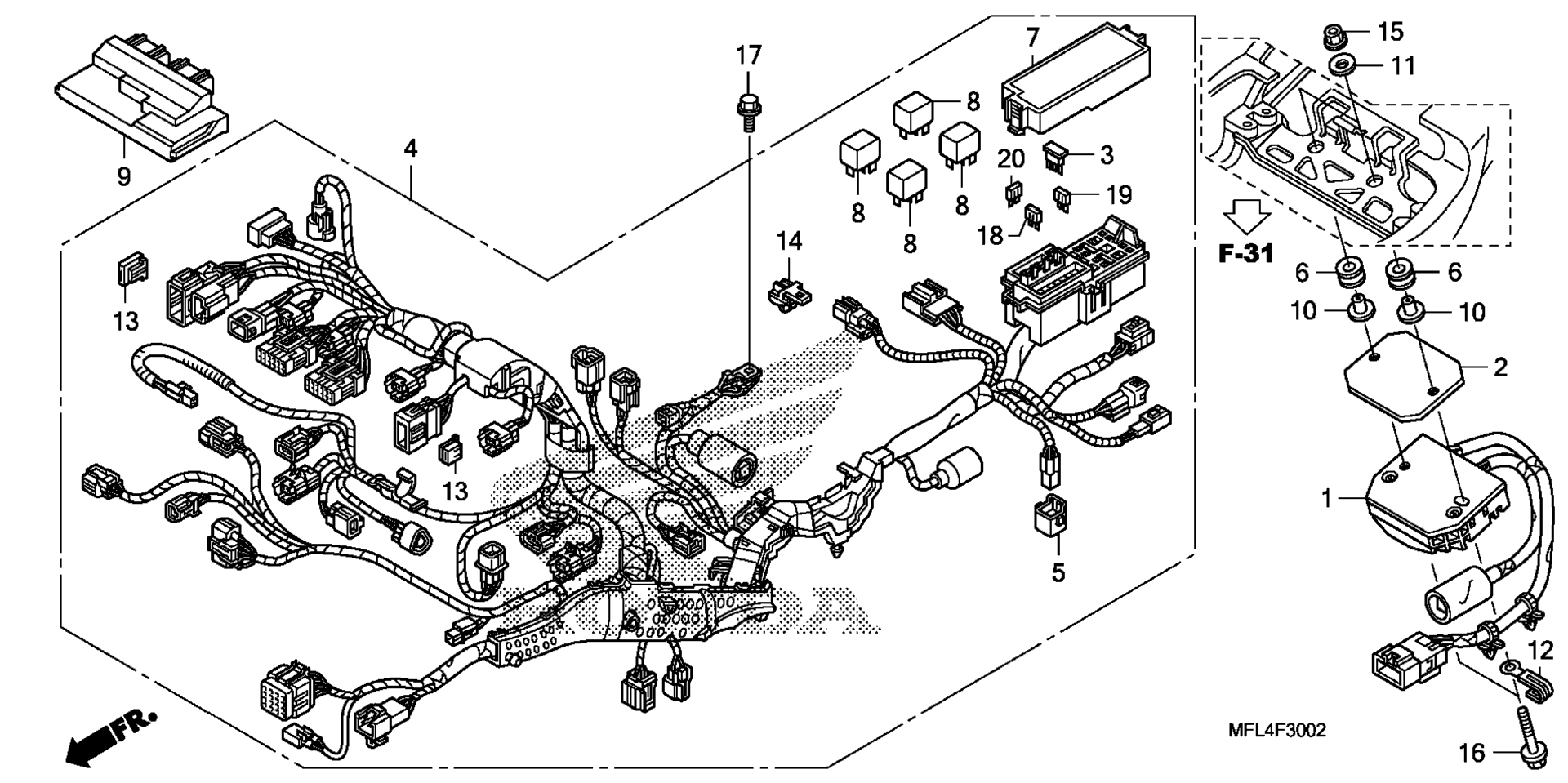 Жгут проводов (CBR1000RA)