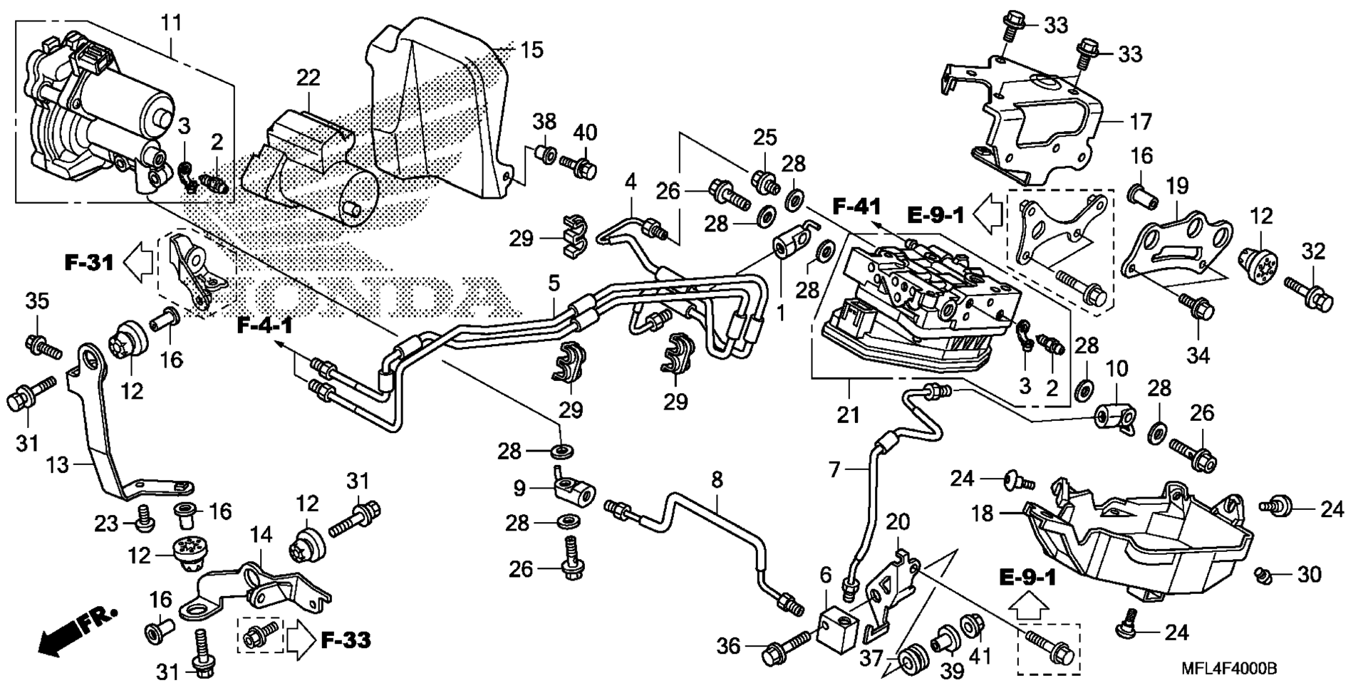 Передняя часть POWER UNIT / FRONT VALVE UNIT