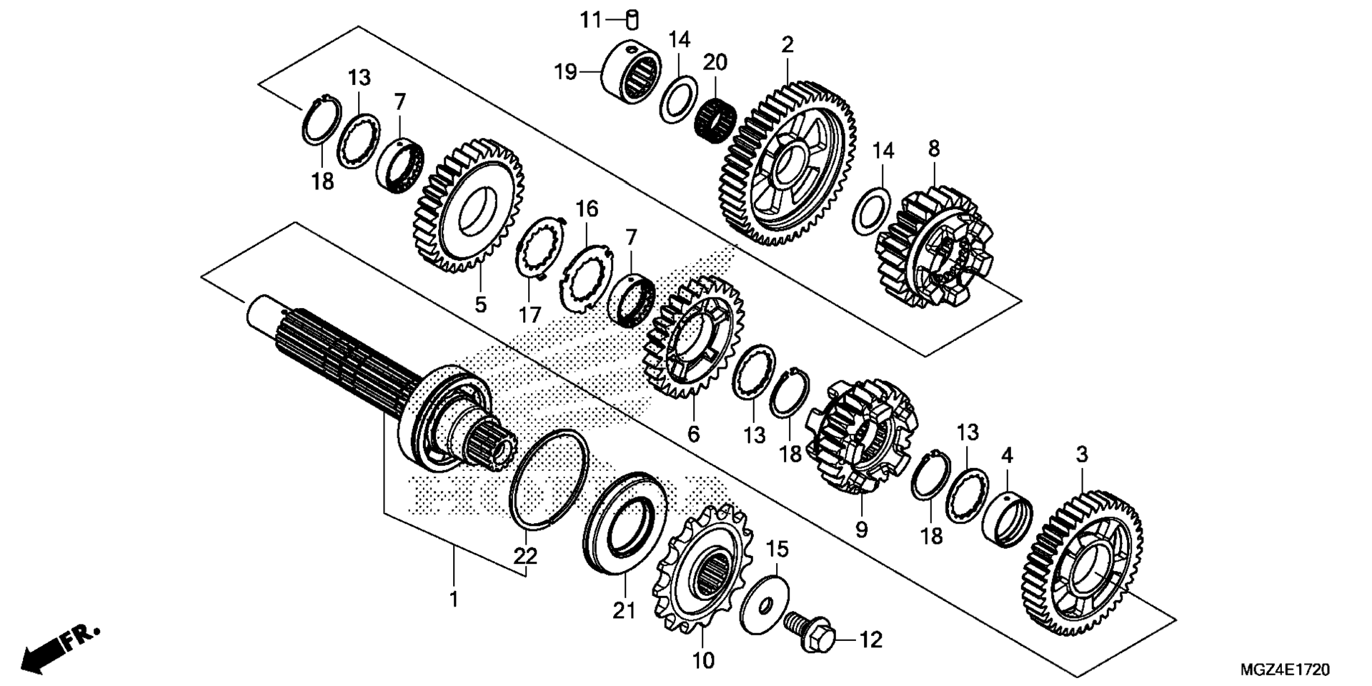 Трансмиссия (COUNTERSHAFT)