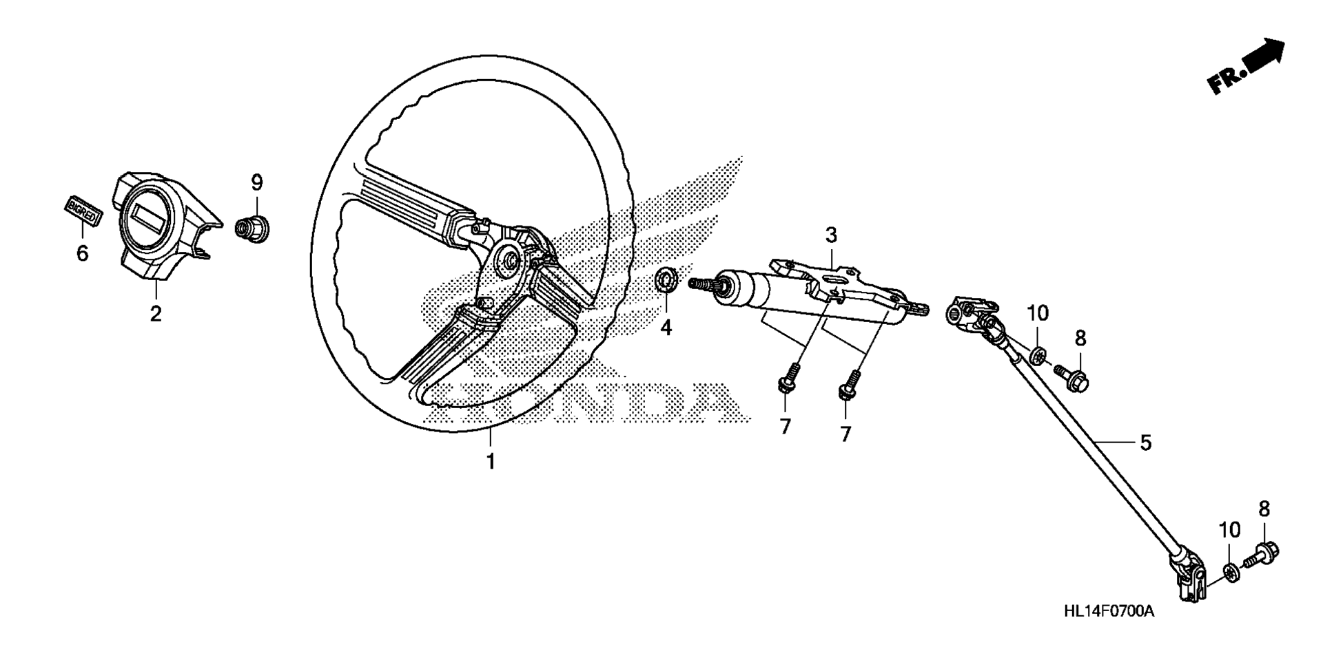 Рулевое управление WHEEL / STEERING SHAFT / STEERING COLUMN