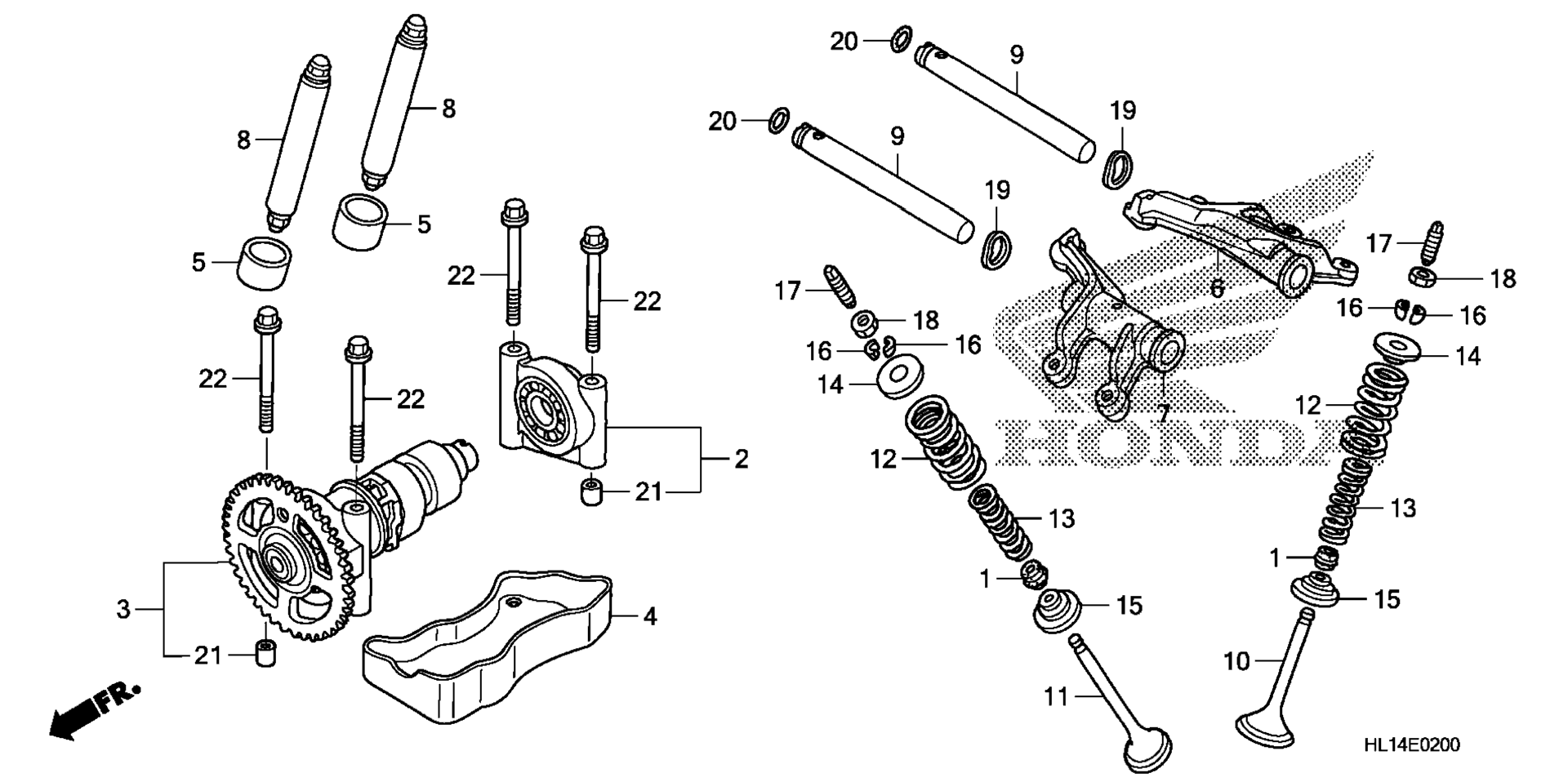 CAMSHAFT / клапан