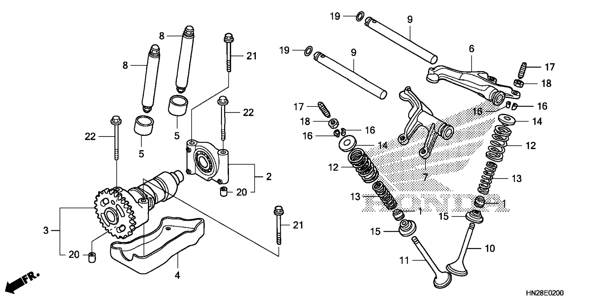 CAMSHAFT / клапан