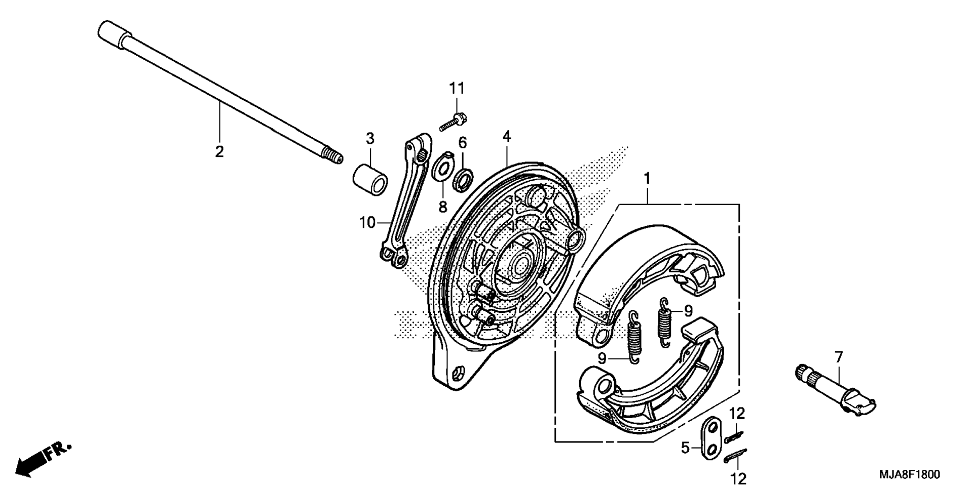 Задняя часть BRAKE PANEL