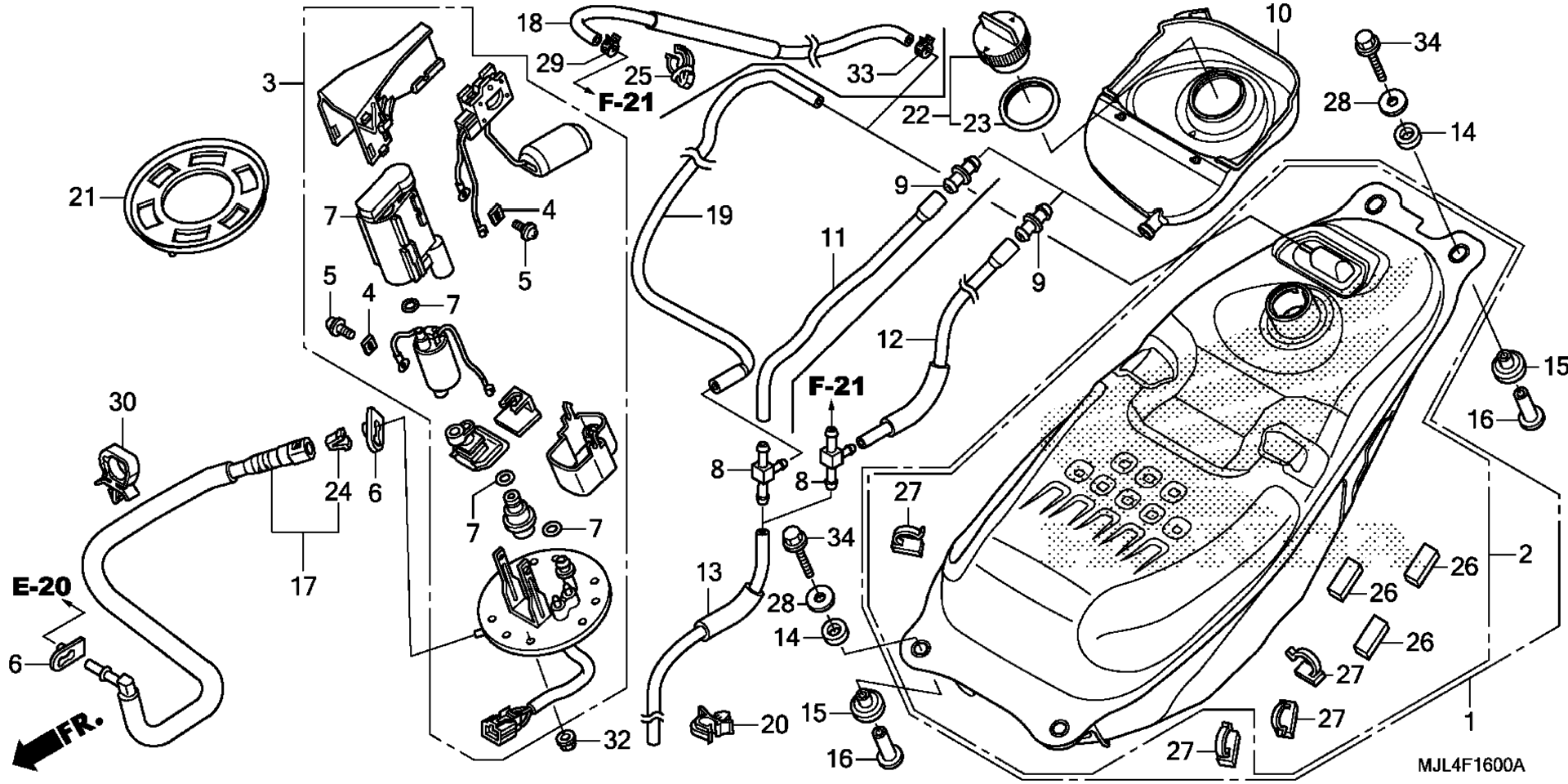 Топливная система TANK / FUEL PUMP