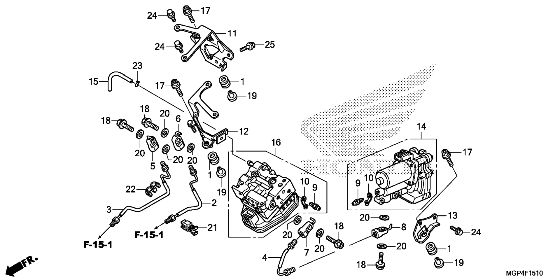 Задняя часть POWER UNIT / REAR VALVE UNIT