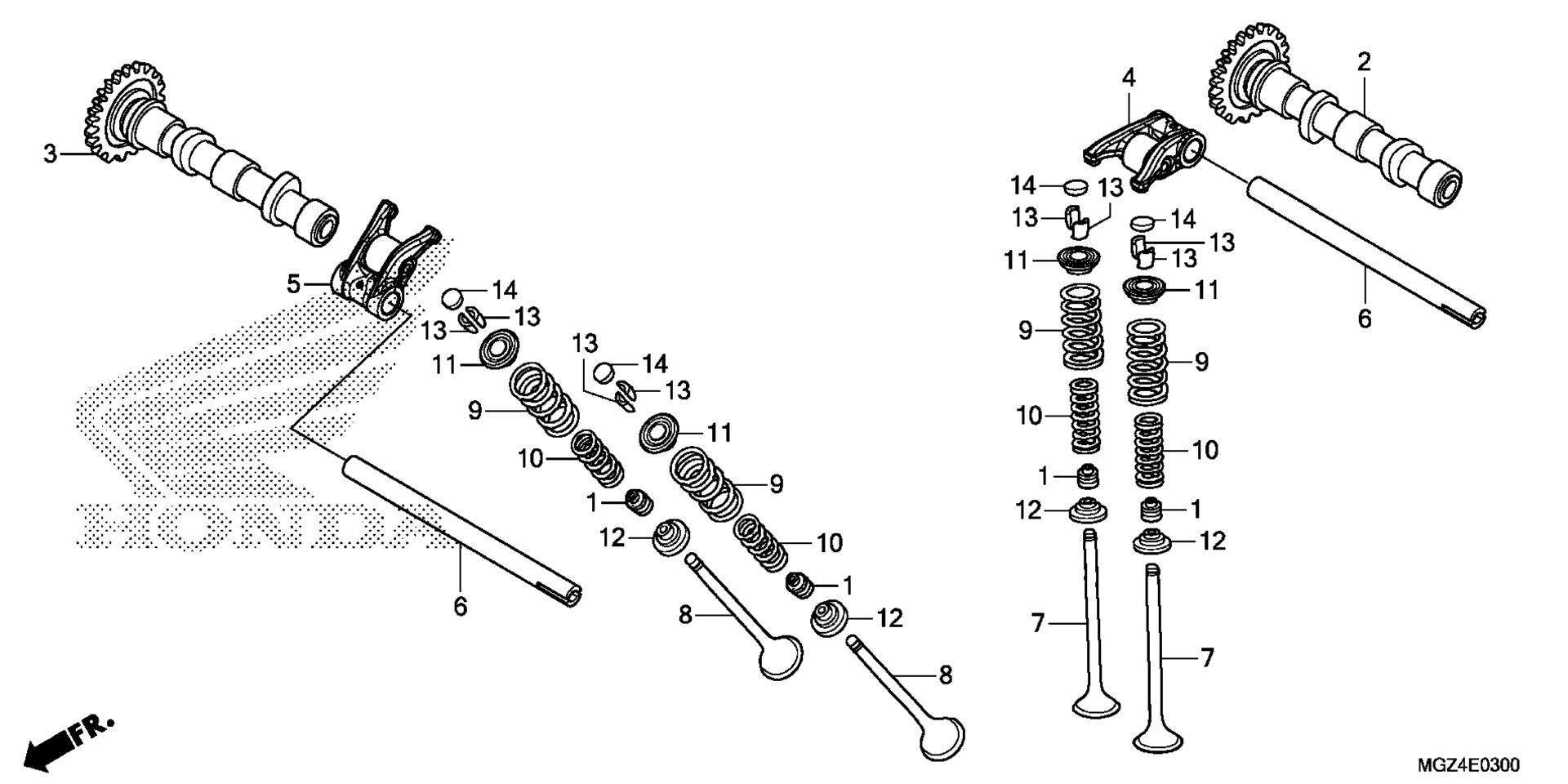 CAMSHAFT / клапан
