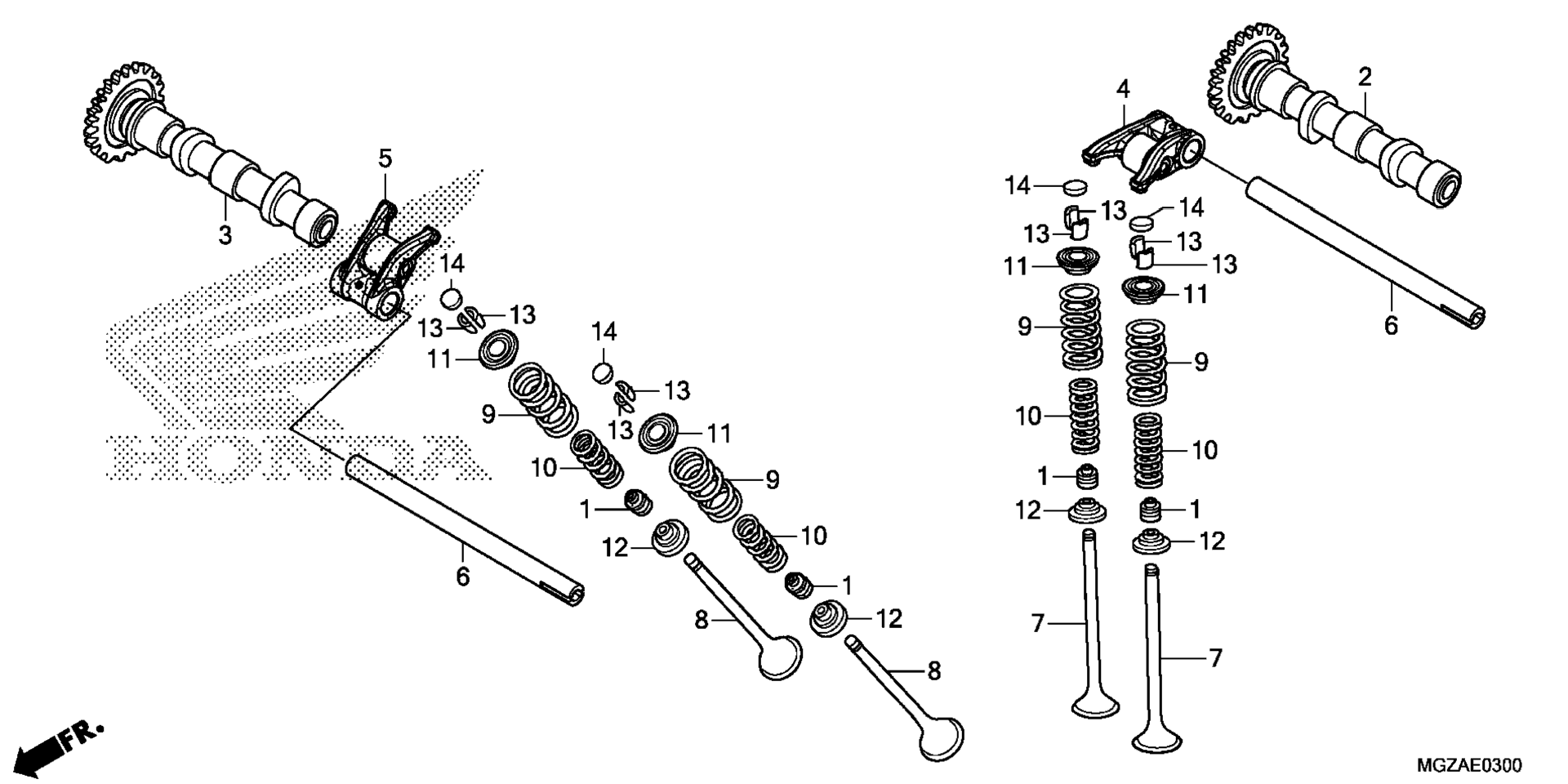 CAMSHAFT / клапан