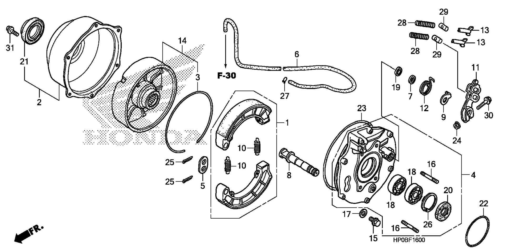 Задняя часть BRAKE PANEL