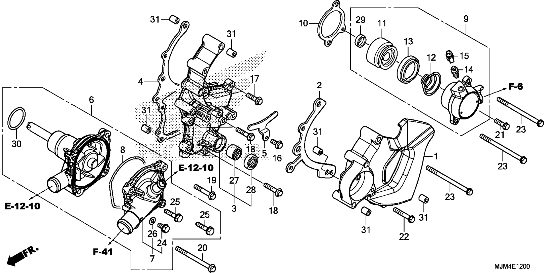 Система охлаждения PUMP / CLUTCH SLAVE CYLINDER