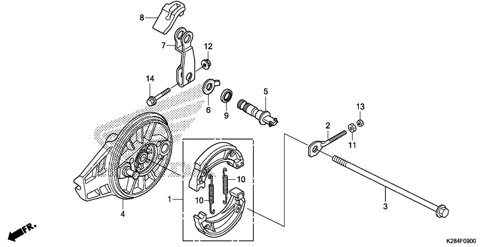 Задняя часть BRAKE PANEL