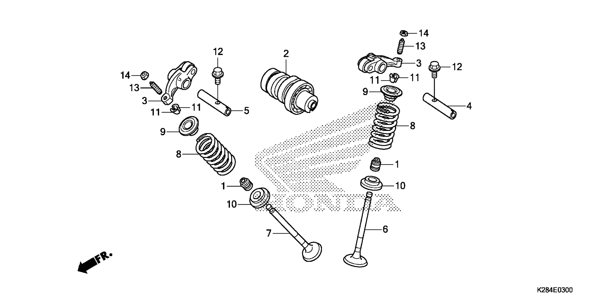CAMSHAFT / клапан