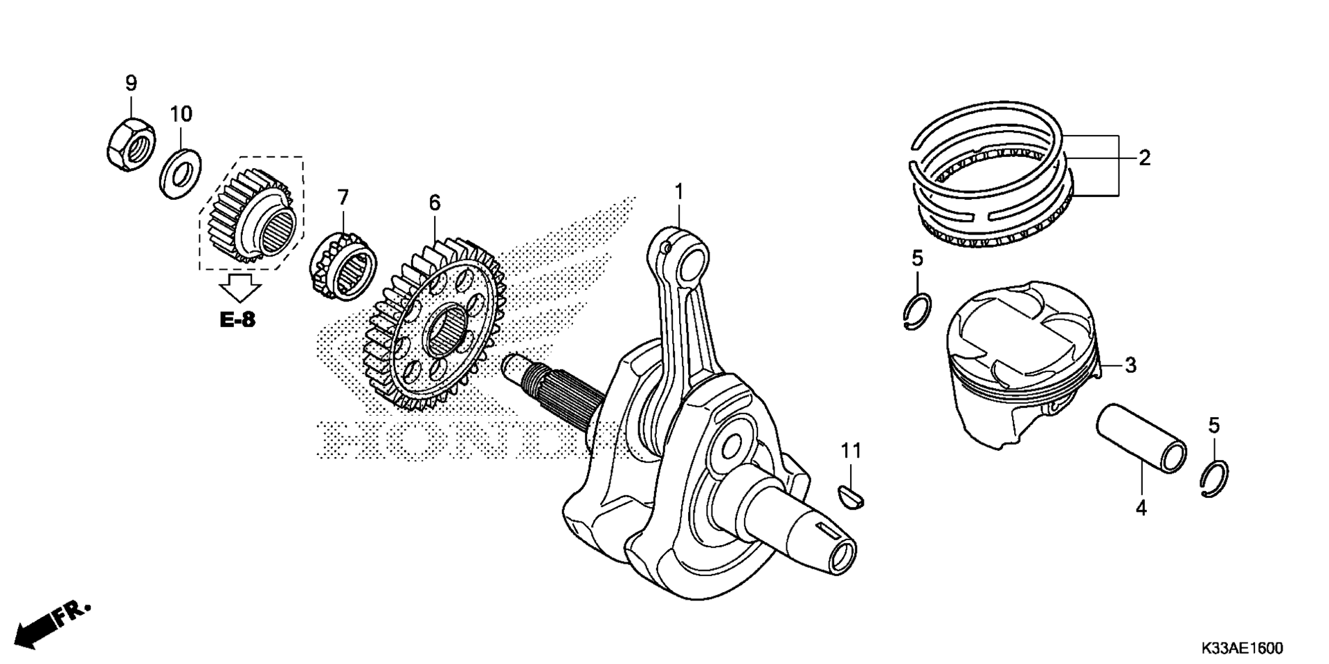 Коленчатый вал / PISTON